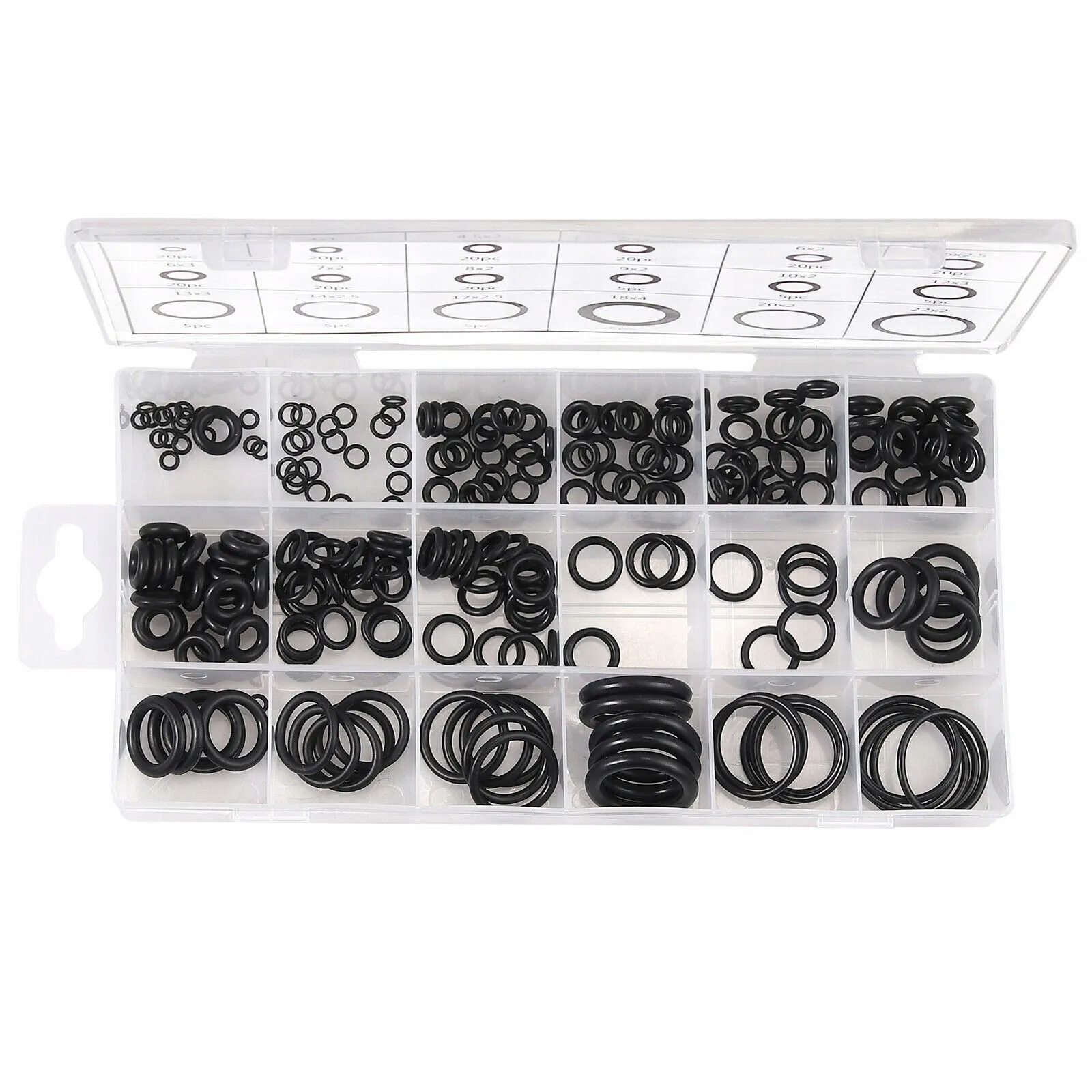 ORINGI USZCZELKI GUMKI ZESTAW ORINGÓW KASETKA 225 - obrazek 4