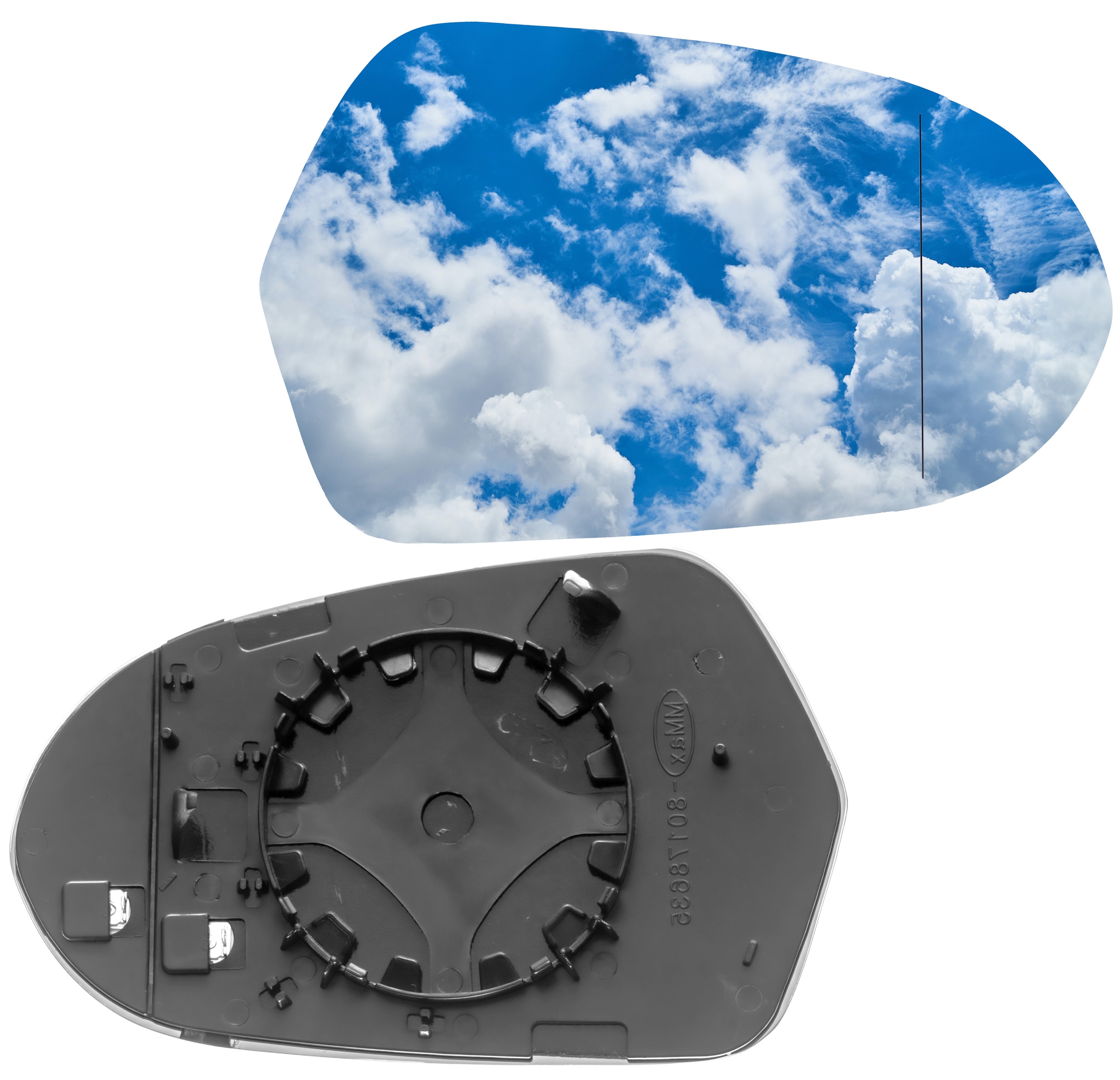 AUDI A6 C7 WKŁAD LUSTERKA PRAWY 2010-2018 GRZANY Elektryczny * Lusterko - obrazek 2