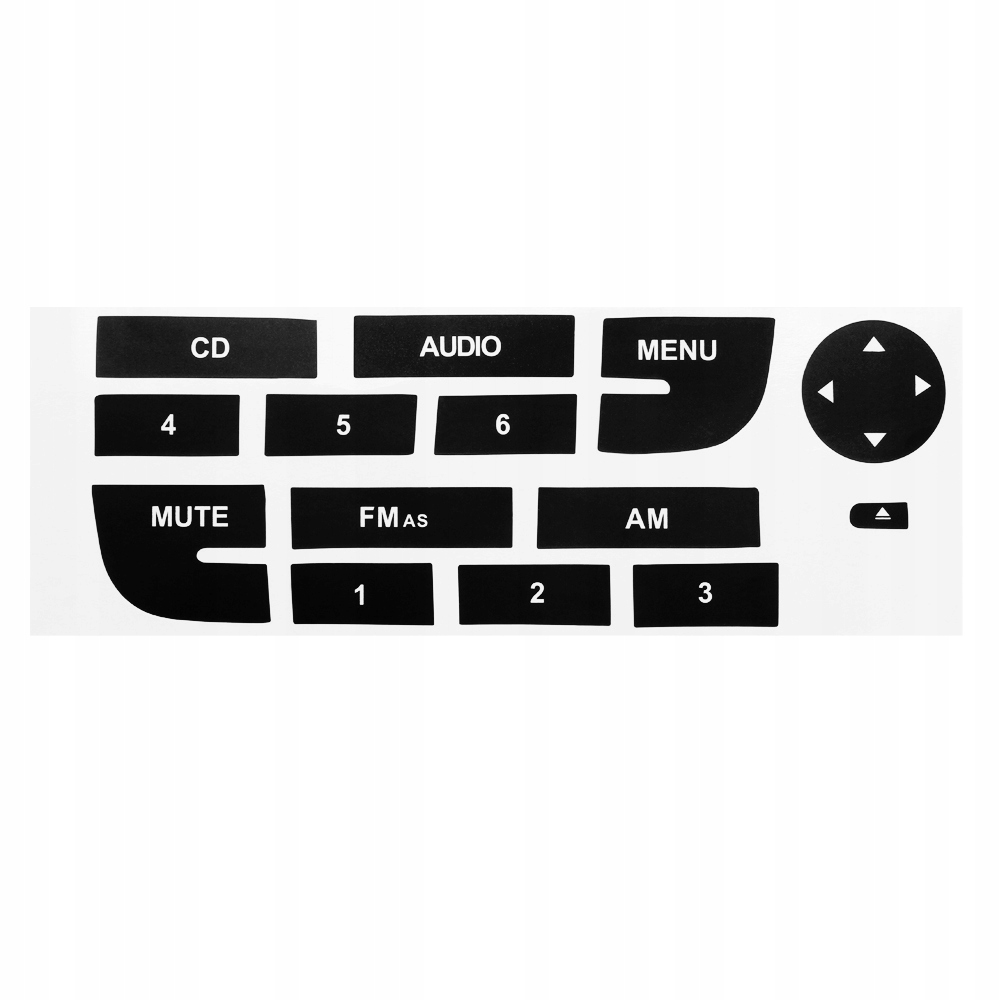 NAKLEJKI NAPRAWCZE NA RADIO FIAT GRANDE PUNTO II 2