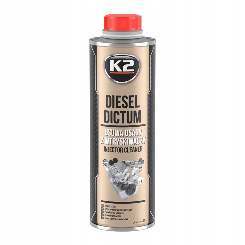 K2 DIESEL DICTUM Środek Do Czyszczenia Wtryskiwaczy Usuwa Osady 500 ml - obrazek 3
