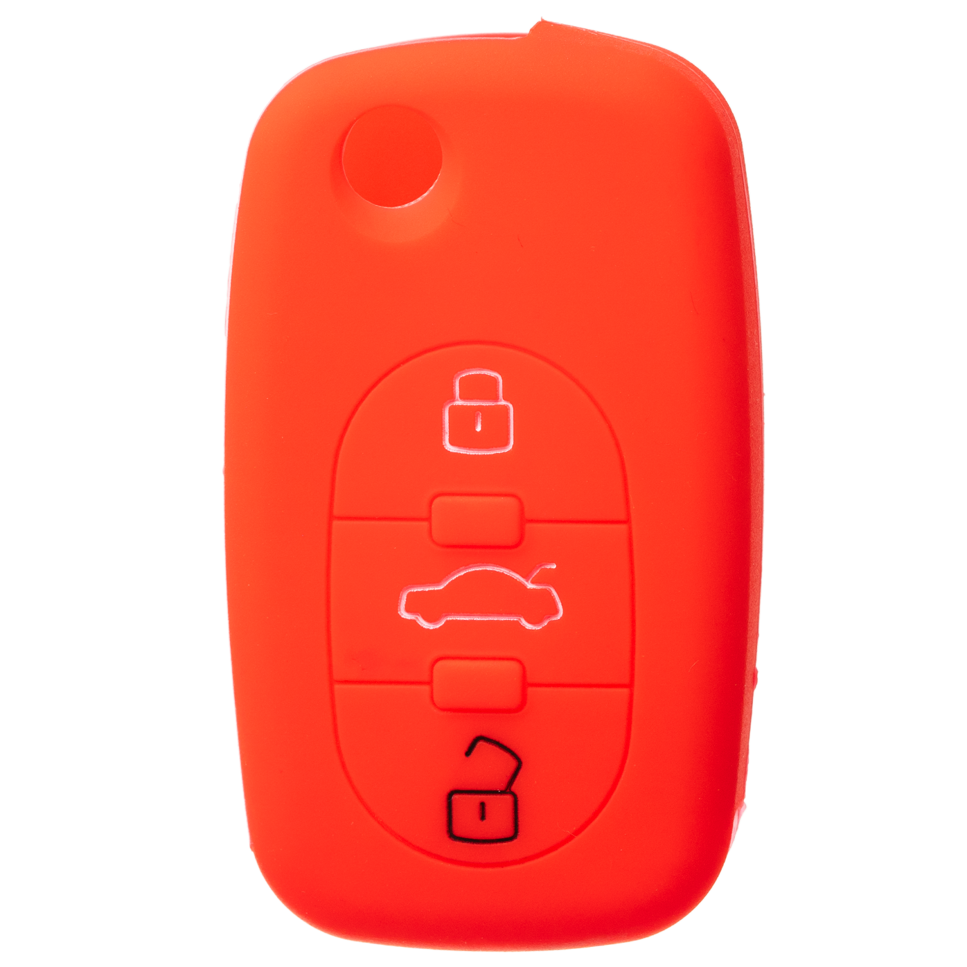 ETUI OBUDOWA POKROWIEC SILIKONOWY NA KLUCZYK DO AUDI A2 A3 A4 A6 czerwony