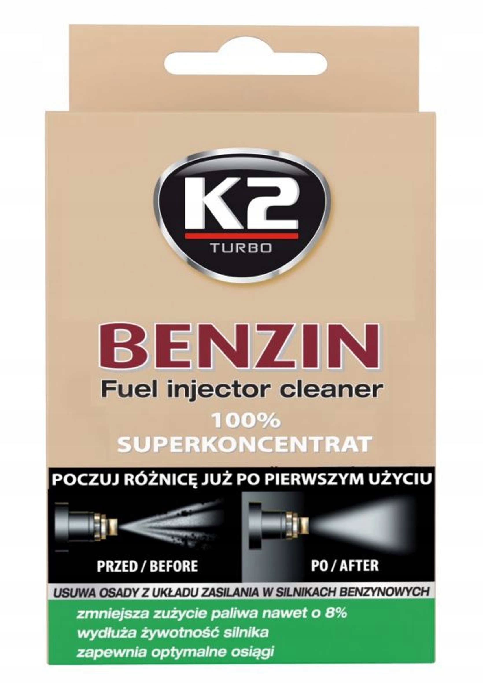 K2 BENZIN CZYŚCI WTRYSKI W SILNIKACH BENZYNOWYCH