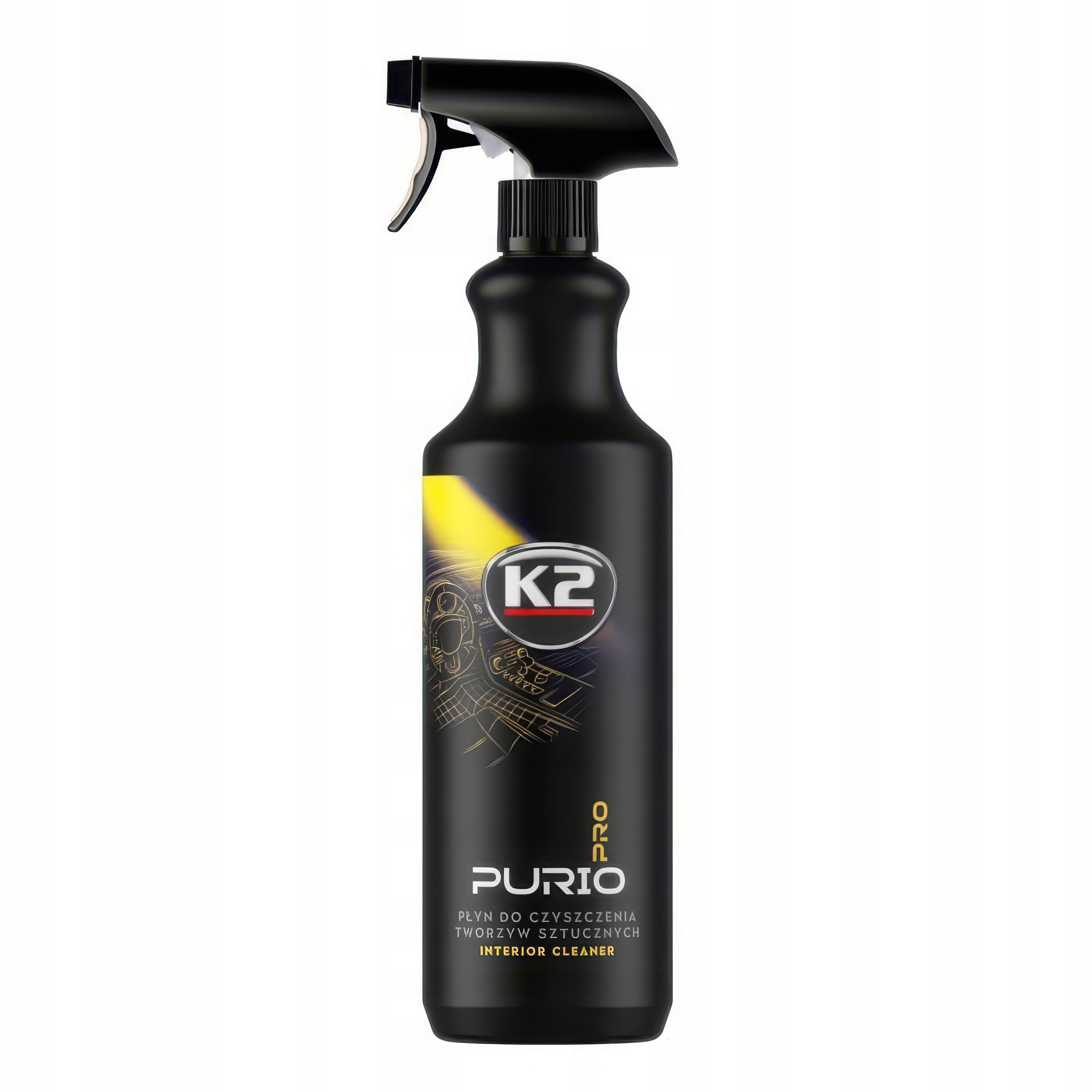 K2 PURIO PRO Interior Cleaner Czyszczenie Wnętrza Plastików 1L Atomizer