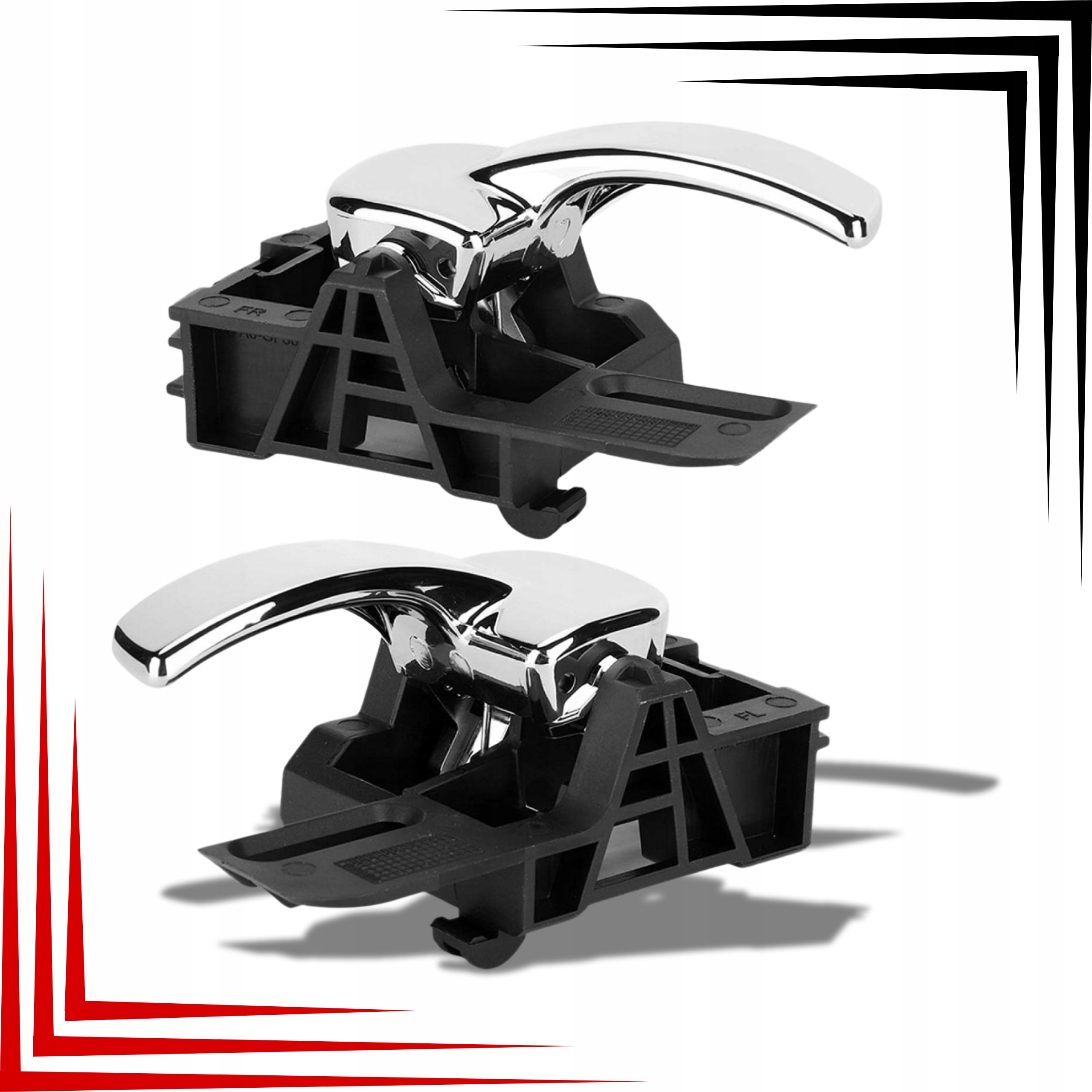 Nissan Qashqai 2007-2013 Klamki Drzwi Wewnętrzne Lewa Prawa Komplet Mocne - obrazek 3