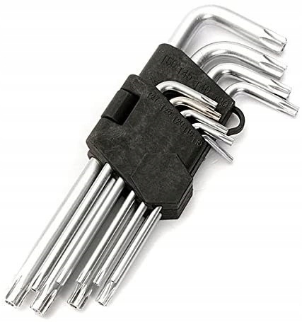 9x KLUCZE IMBUSOWE TORX ZESTAW KLUCZY TYP L 1.5-10