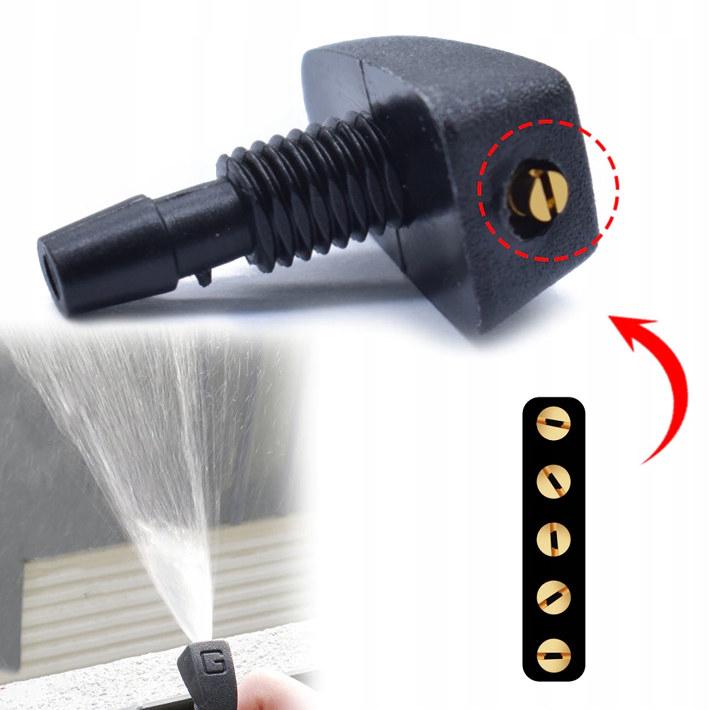 UNIWERSALNE DYSZE SPRYSKIWACZY SZYBY PRZÓD MGŁOWE