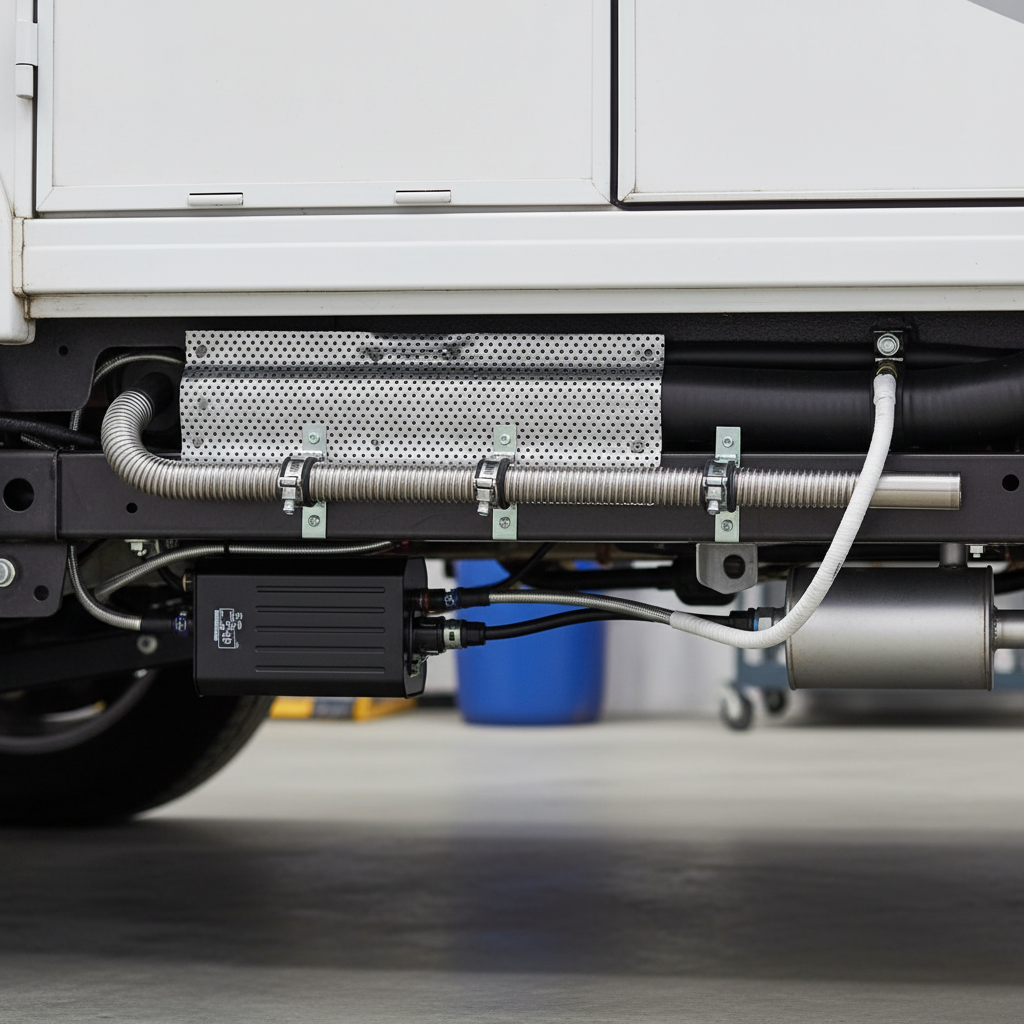 RURA WYDECHOWA SPALIN DO EBERSPACHER WEBASTO OGRZEWANIE POSTOJOWE Ø24 1,2m - obrazek 6