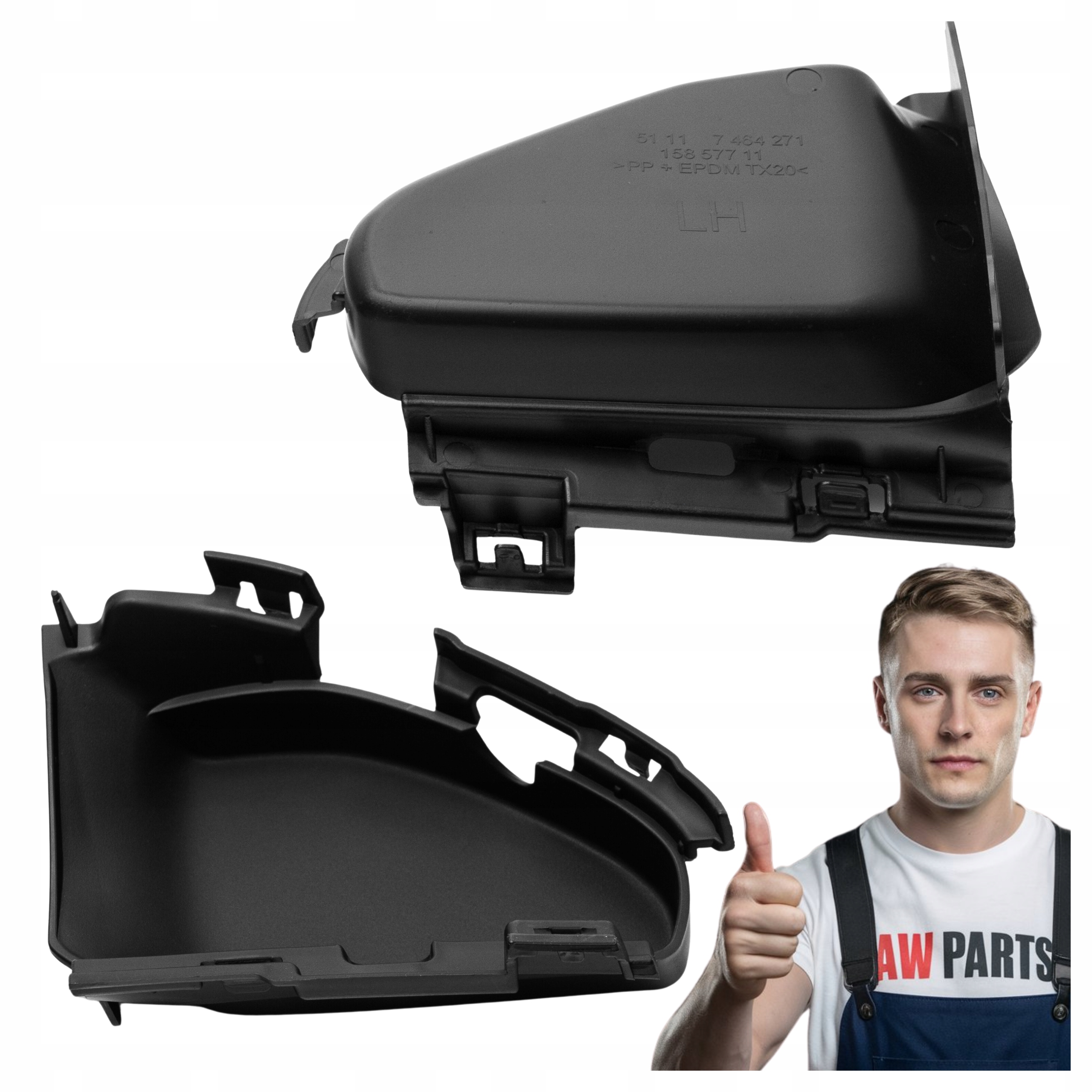 Zaślepka Halogenu Krata Zderzaka Dolna Lewa BMW G20 G21 51117464271