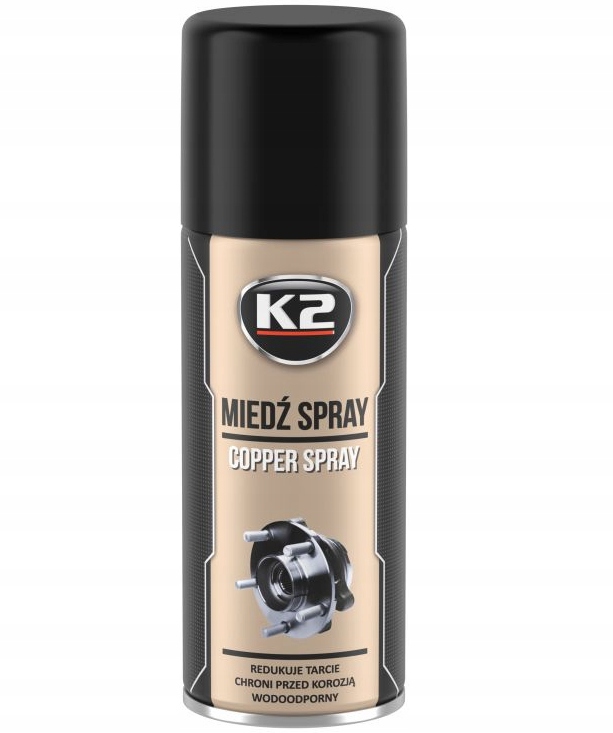 K2 MIEDŹ SPRAY WYSOKOTEMPERATUROWY SMAR MIEDZIOWY