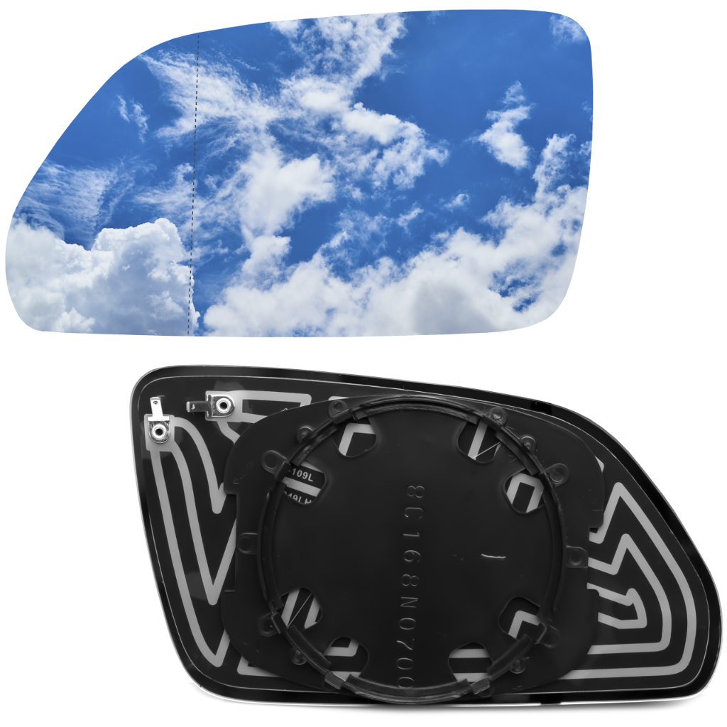 WKŁAD LUSTERKA LEWY GRZANY POLO 9N3 2005-2009 P-ń