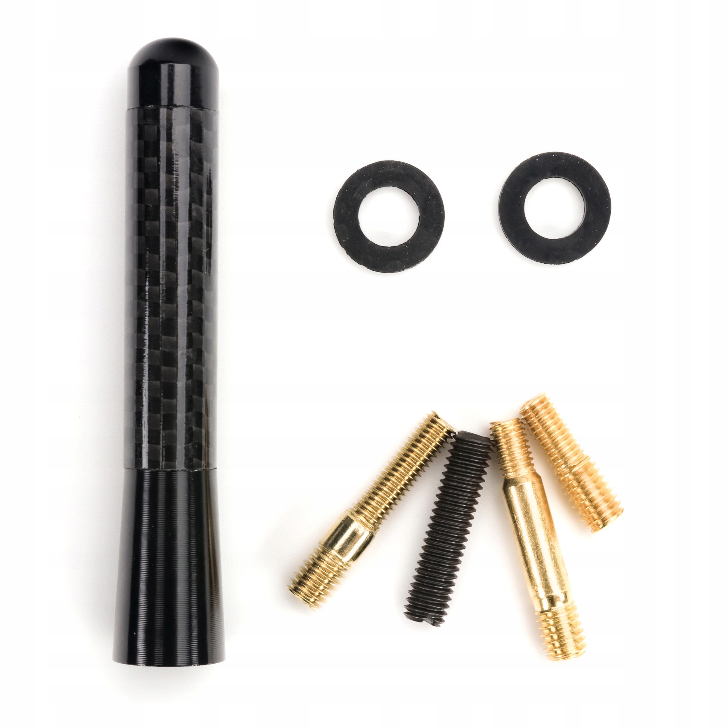 BAT ANTENA SAMOCHODOWA KRÓTKI UNIWERSALNY CARBON