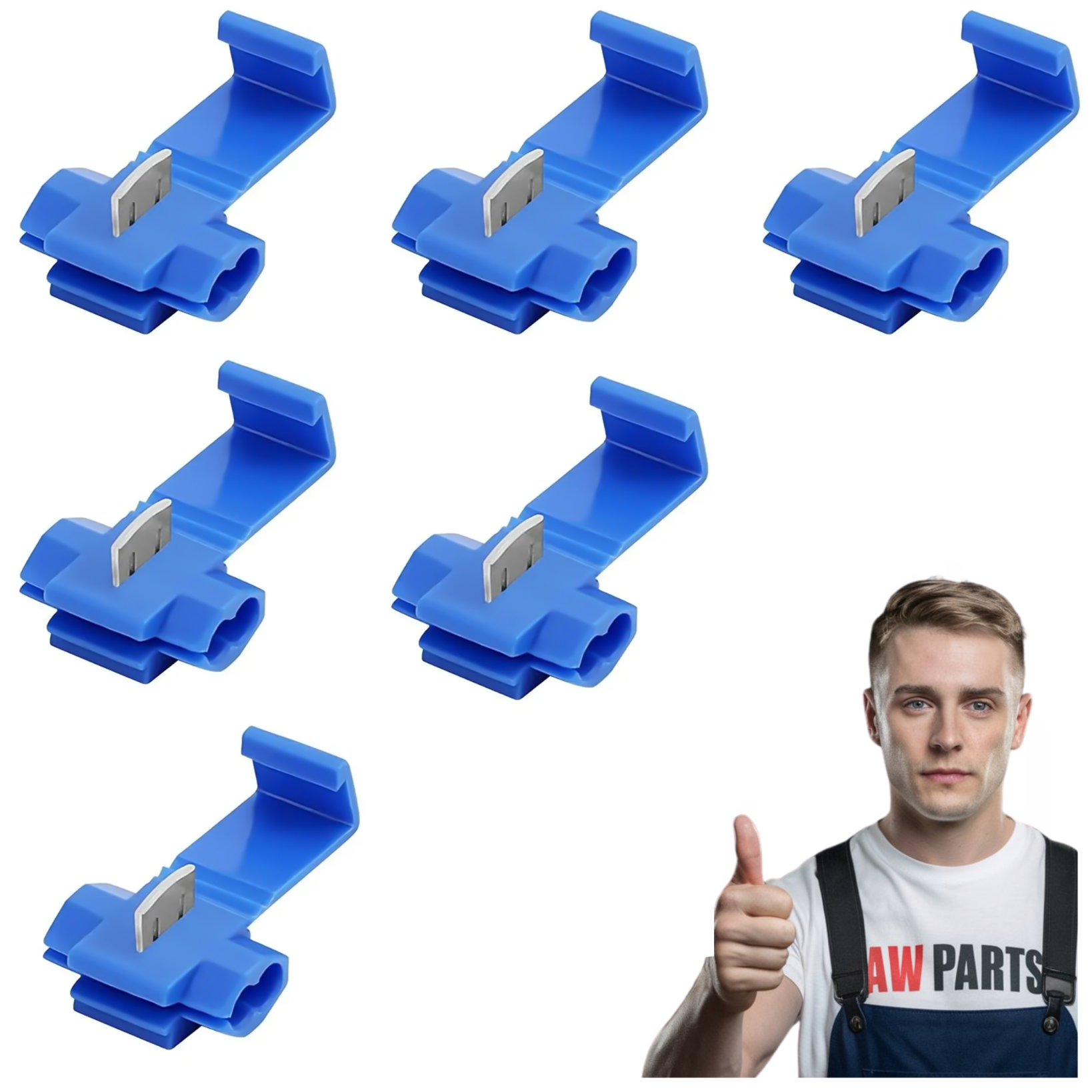 6X SZYBKOZŁĄCZKA ZŁĄCZKA KONEKTOR KABEL 0,5-1,5