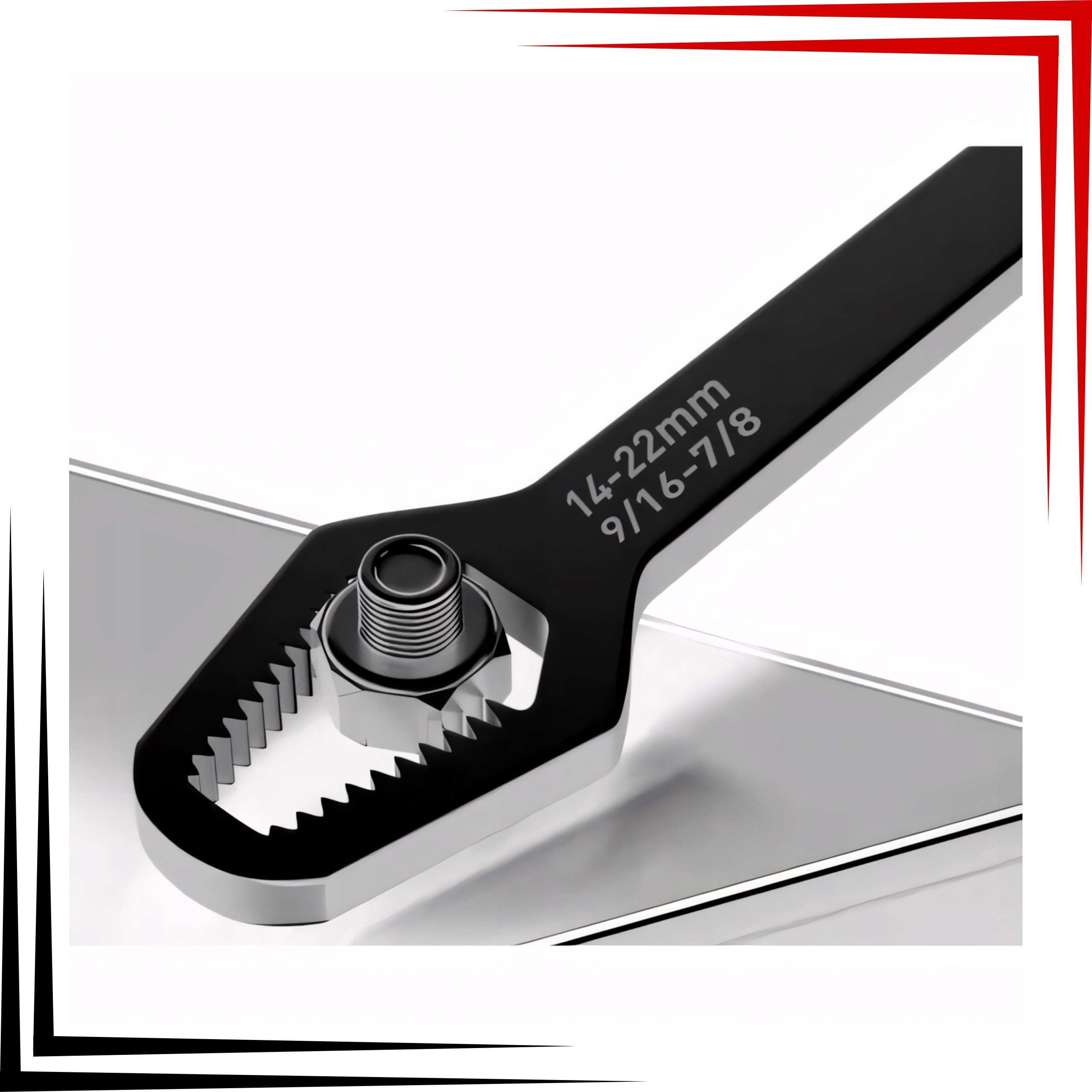 Płaski KLUCZ UNIWERSALNY Oczkowy Trzyfunkcyjny Torx Calowy Metryczny 8-22 - obrazek 6