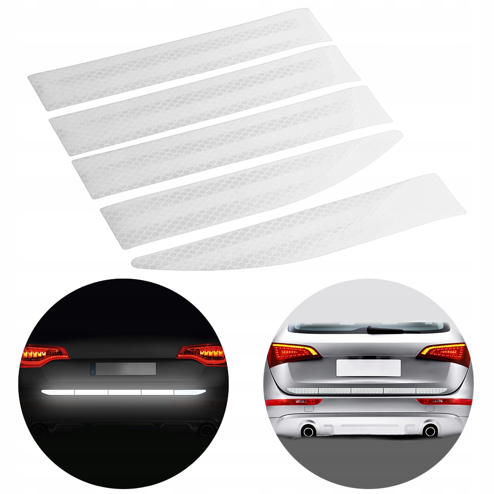 ODBLASKI NAKLEJKI ODBLASKOWE OSTRZEGAWCZE ZDERZAK