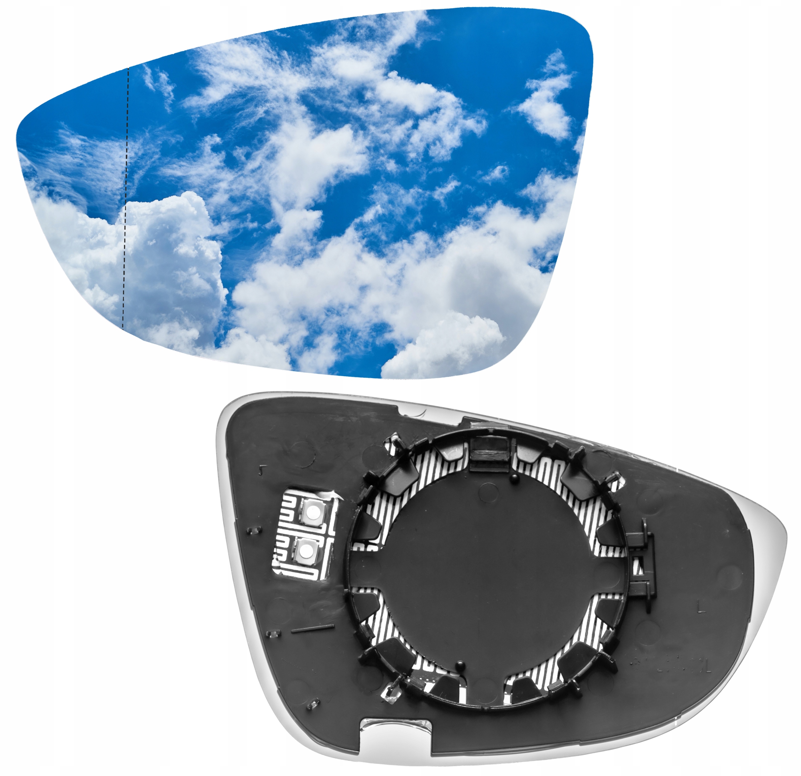 WKŁAD LUSTERKA LEWY GRZANY EOS JETTA 2006-2014 P-ń