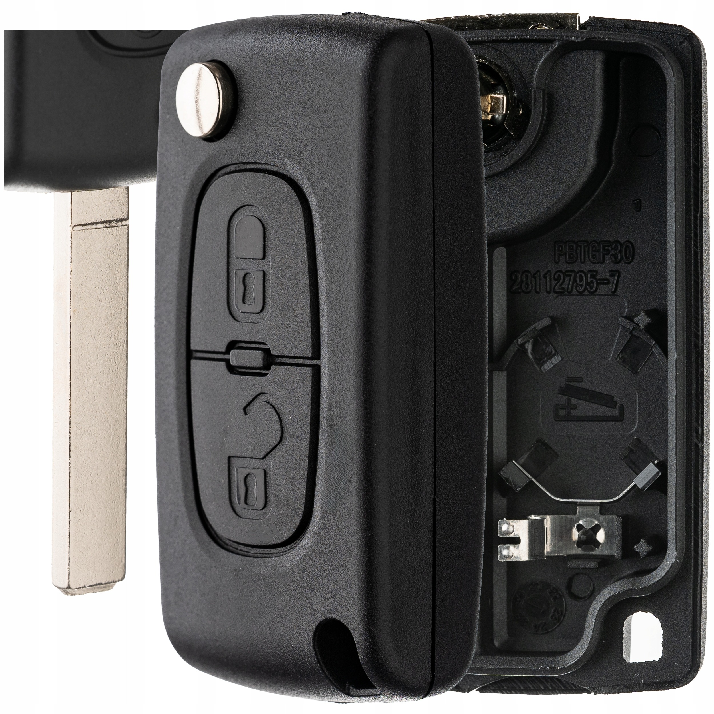 OBUDOWA KLUCZYKA PILOT DO CITROEN C3 C4 C5 BERLINGO PEUGEOT PARTNER