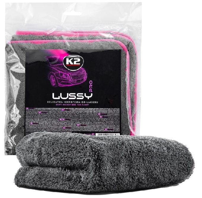K2 LUSSY PRO RĘCZNIK RĘCZNICZEK Z MIKROFIBRY DO POLEROWANIA OSUSZANIA AUTA