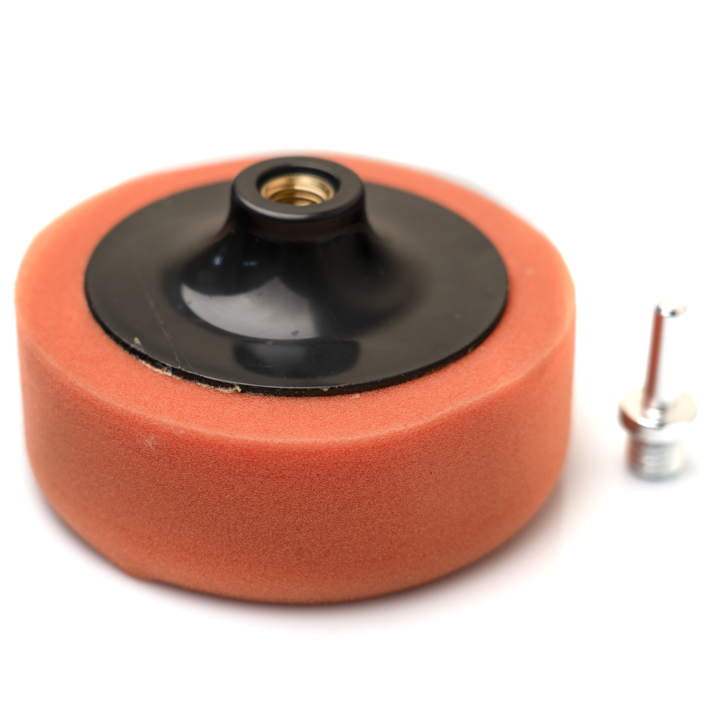 ZESTAW 3 GĄBEK POLERSKICH NA WKRĘTARKE 125mm M14 MIĘKKI ŚREDNI TWARDY PAD - obrazek 3