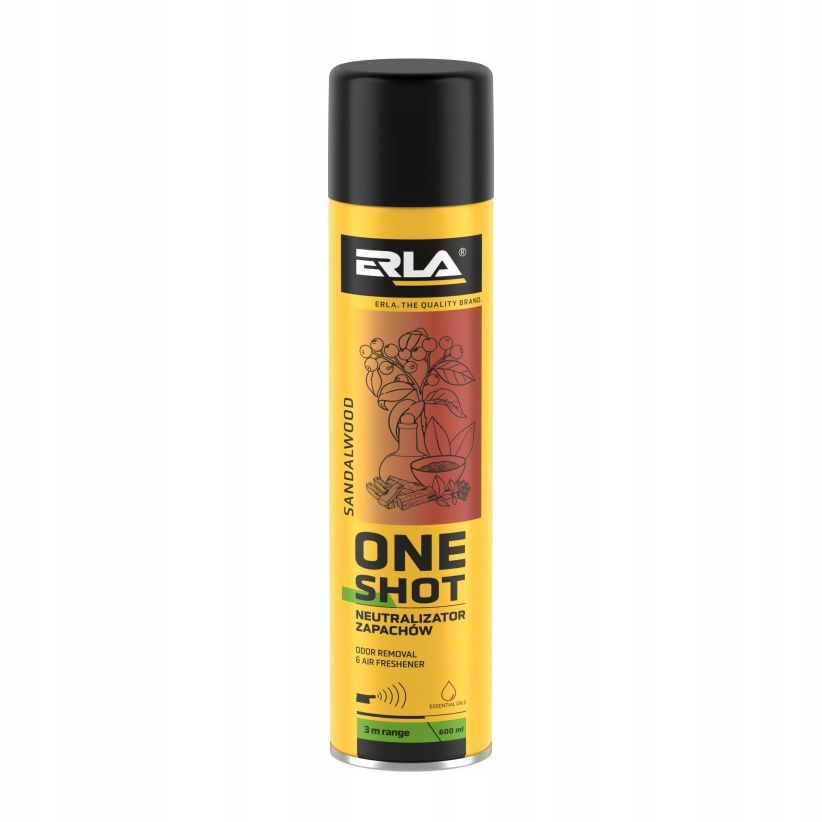 ERLA ONE SHOT SANDALWOOD ODŚWIEŻACZ NEUTRALIZATOR - obrazek 2