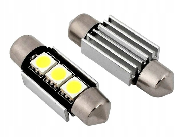 Żarówka C5W C10W 36mm LED 3SMD RURKA CANBUS 10 SZT - obrazek 3
