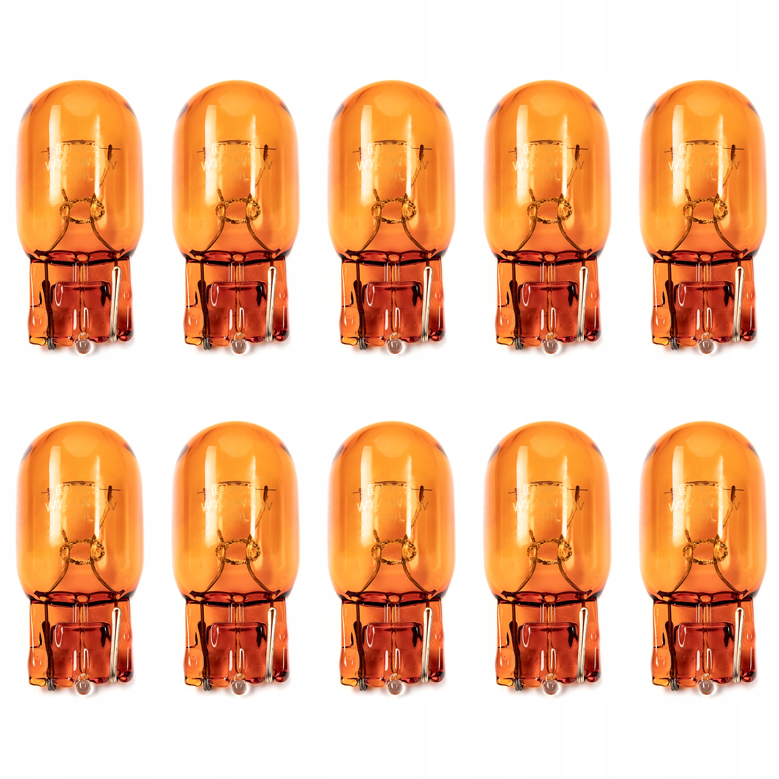 ŻARÓWKA KIERUNKOWSKAZU WY21W 12V 21W POMARAŃCZOWA MIGACZ HOMOLOGACJA ECE E8