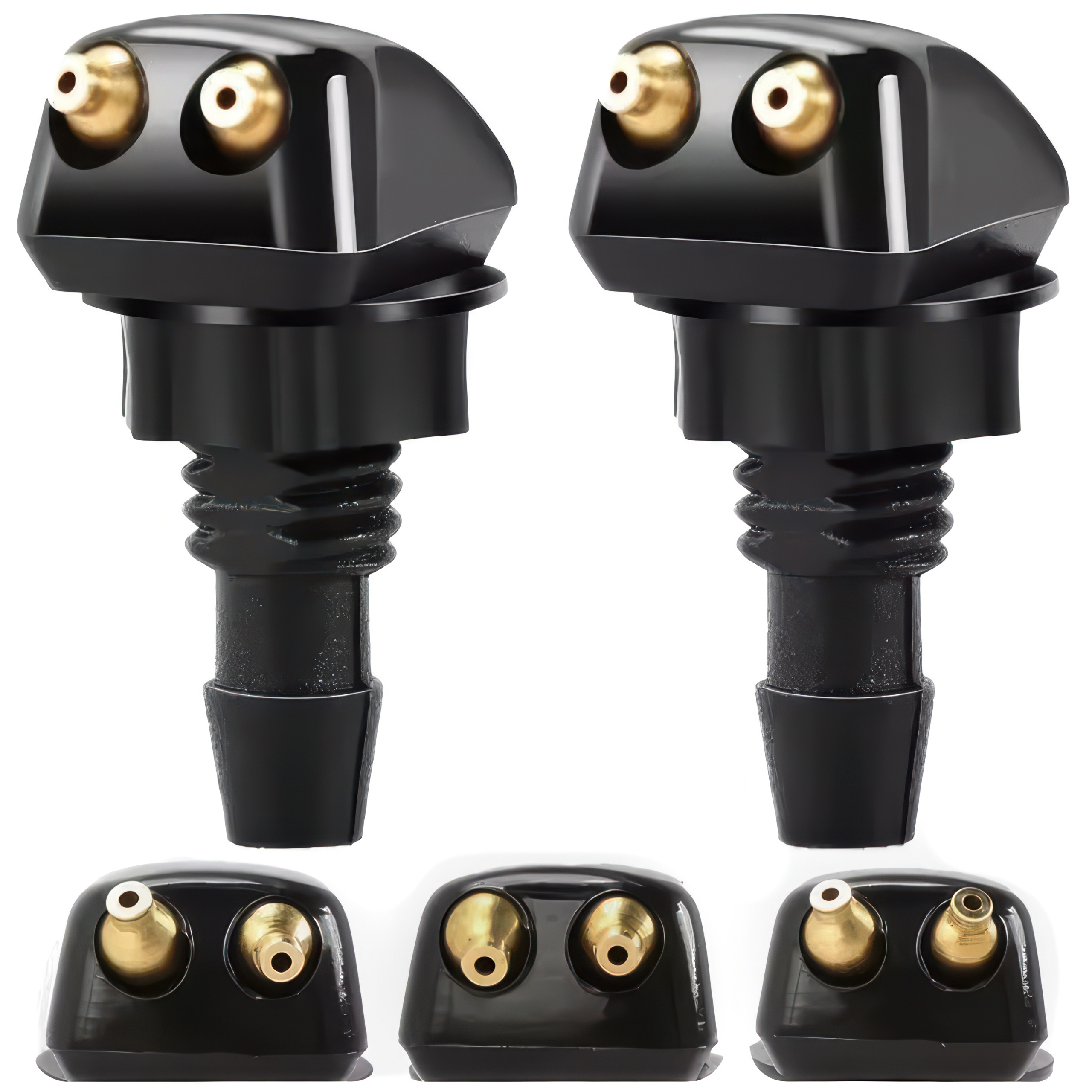 2x Uniwersalne Dysze Spryskiwaczy Szyby Przedniej Strumieniowe Regulowane