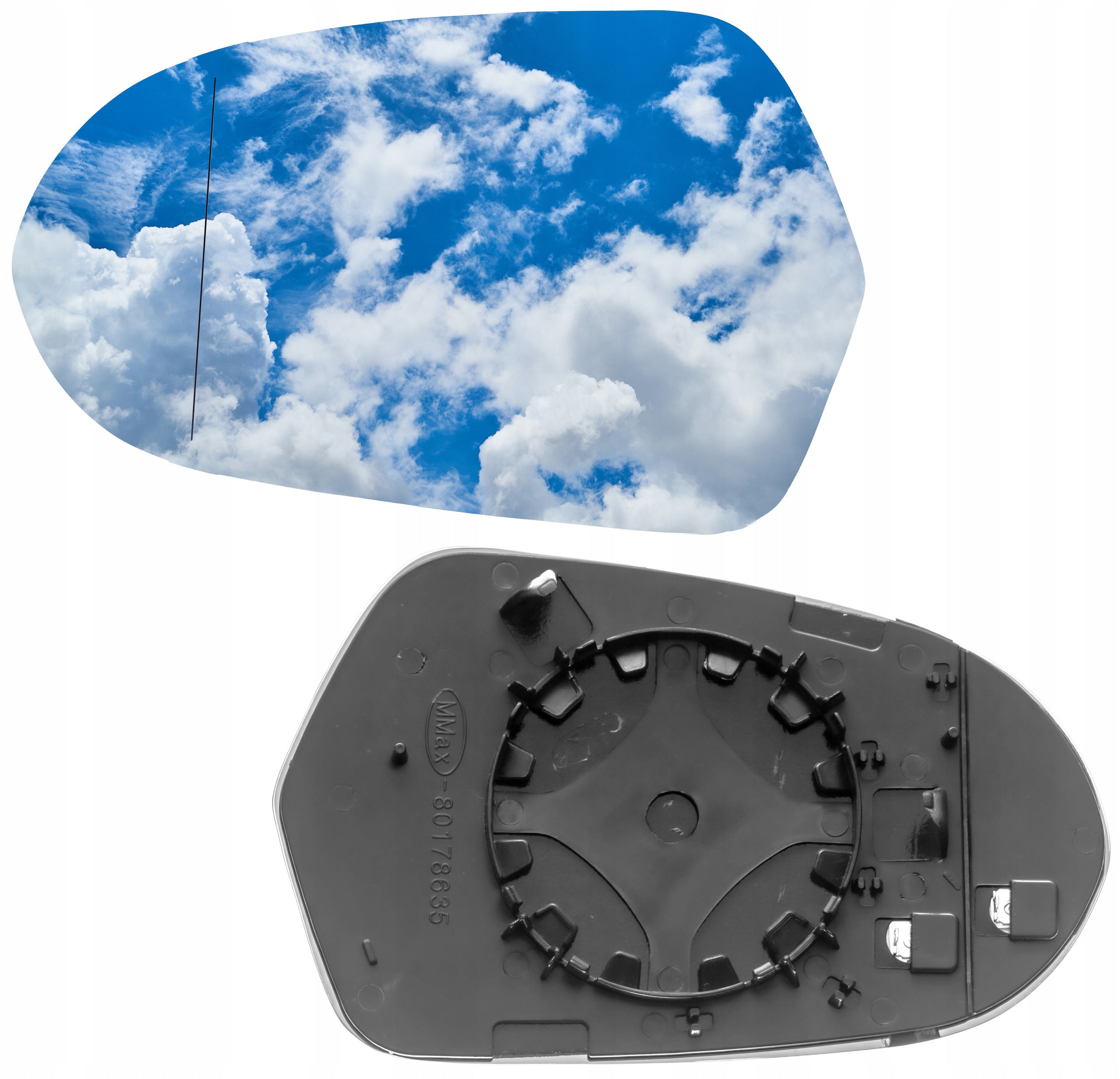 AUDI A6 C7 WKŁAD LUSTERKA LEWY 2010-2018 GRZANY Pń