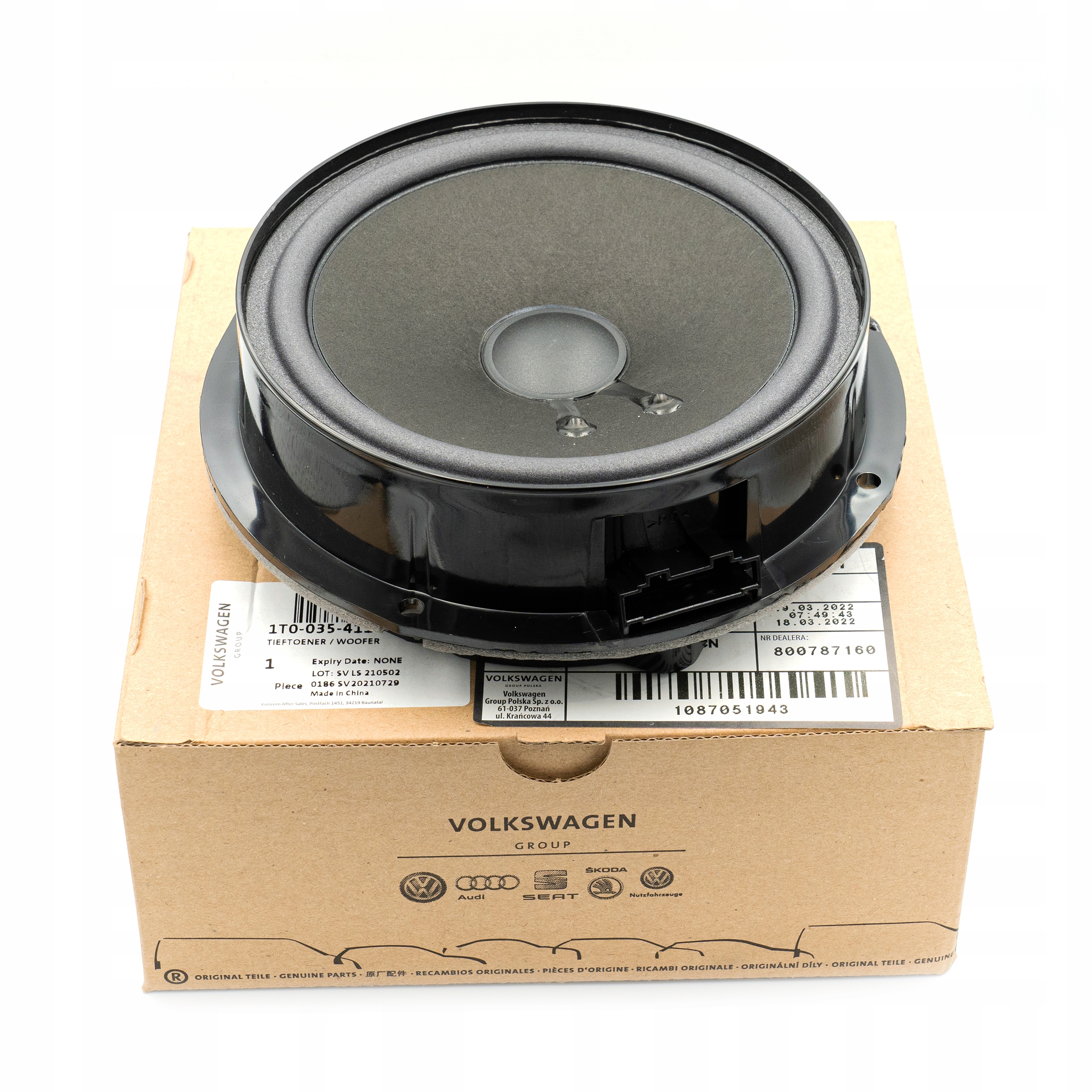 OE VAG GŁOŚNIK NISKOTONOWY VW GOLF IV V VI PLUS