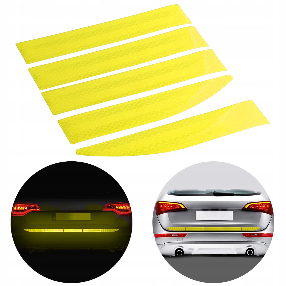 ODBLASKI NAKLEJKI ODBLASKOWE OSTRZEGAWCZE ZDERZAK