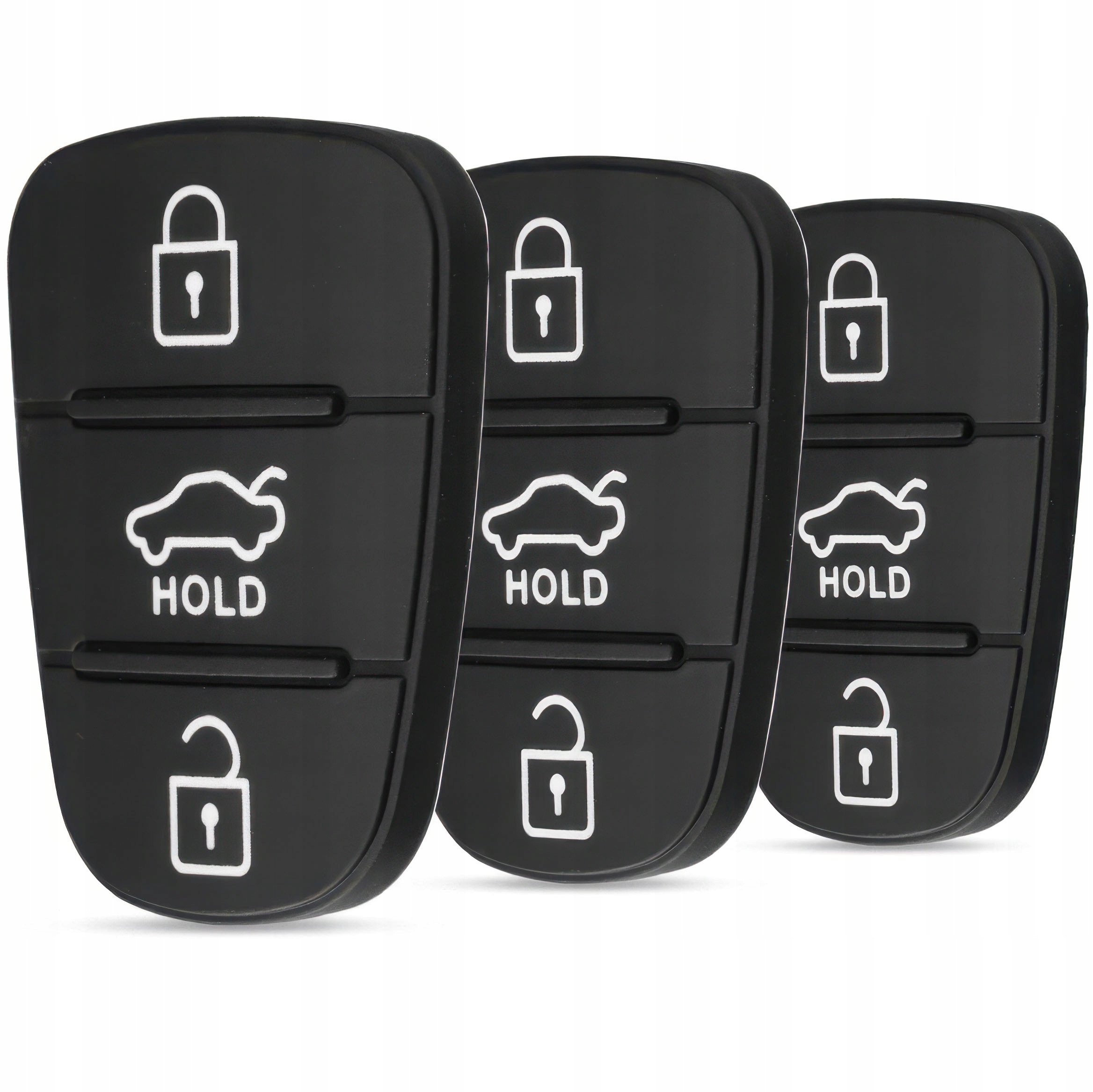 3X GUMKA PRZYCISKI DO KLUCZYKA PILOT HYUNDAI KIA HOLD