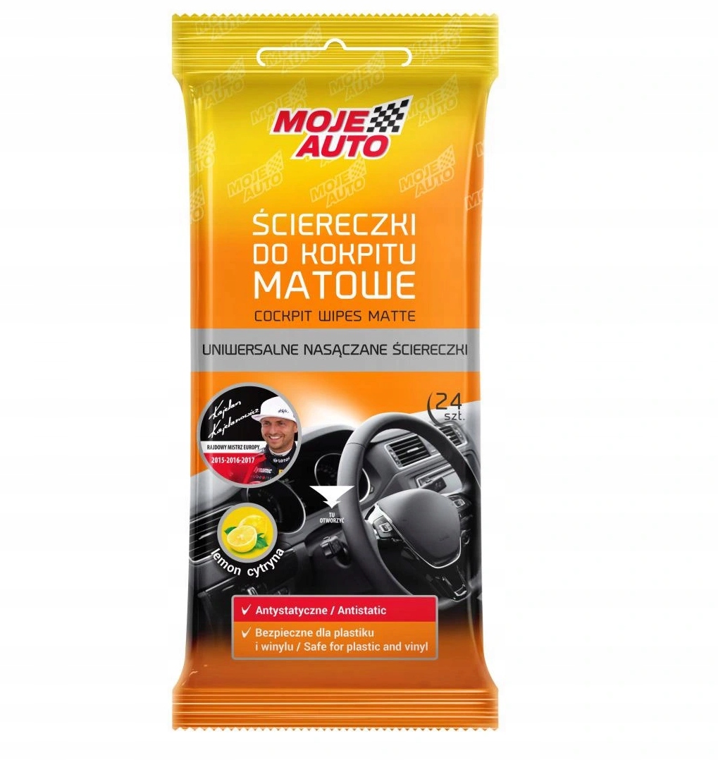 ŚCIERECZKI CHUSTECZKI DO KOKPITU MATOWE MOJE AUTO