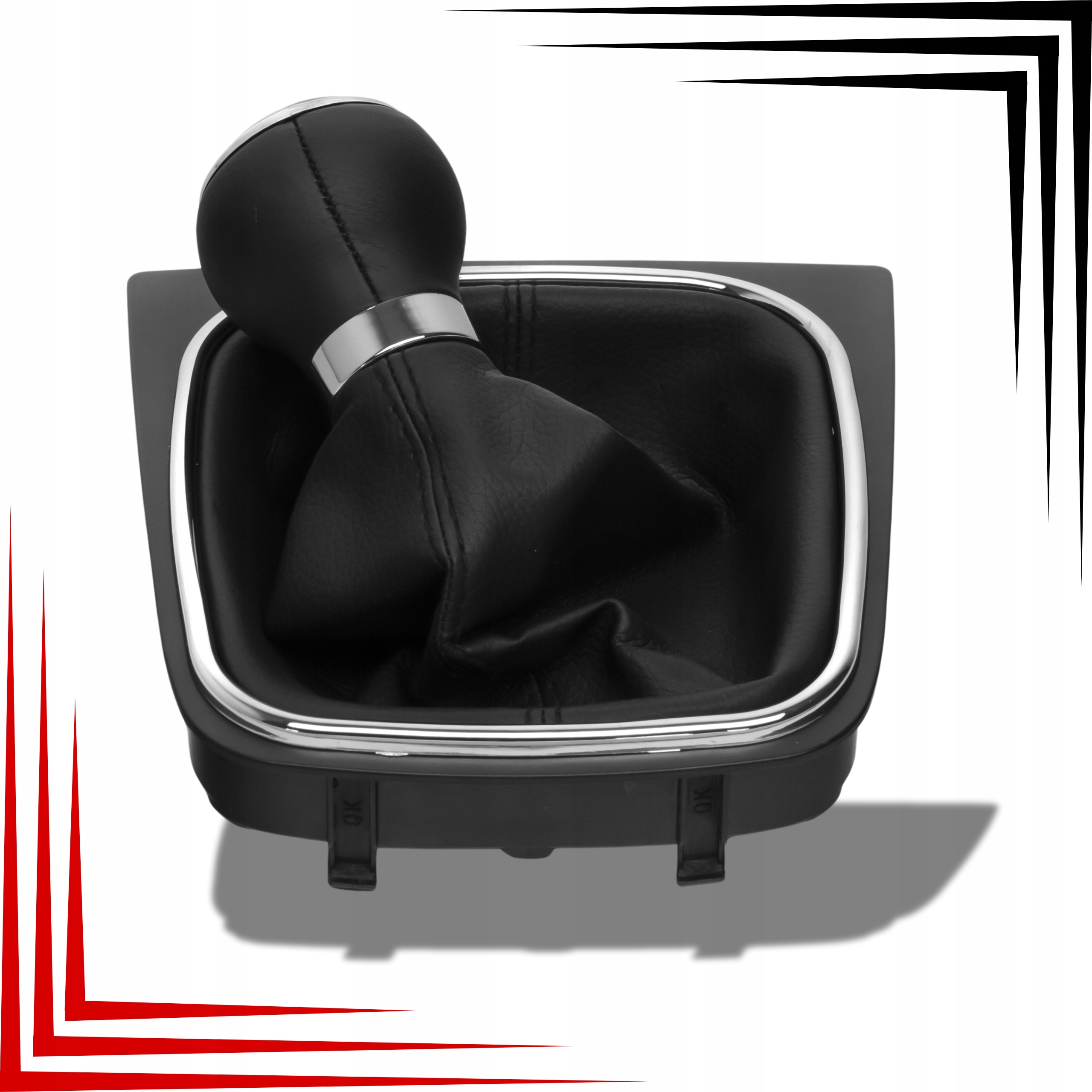 Gałka Zmiany Biegów Dźwignia + Mieszek Do Vw Golf 5 6 2003-2012 Skóra - obrazek 8