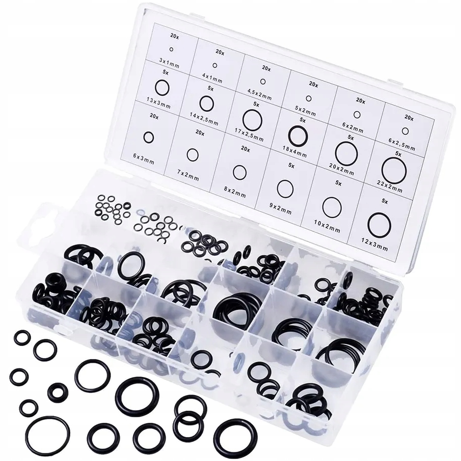 ORINGI USZCZELKI GUMKI ZESTAW ORINGÓW KASETKA 225 - obrazek 9