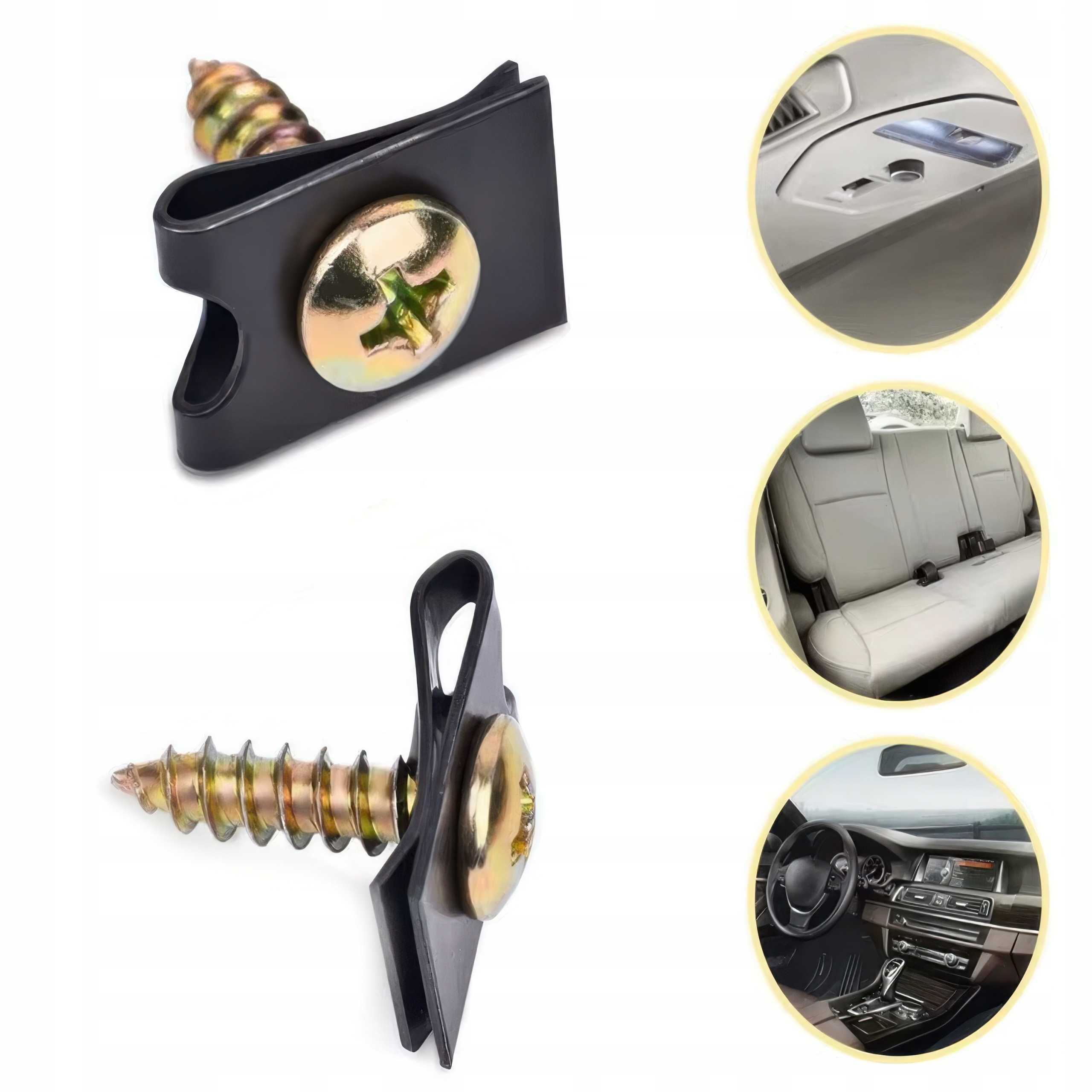 ZESTAW BLASZEK SAMOCHODOWYCH ŚRUBKI WKRĘTY KLIPSY DO AUTA 170 SZTUK - obrazek 6