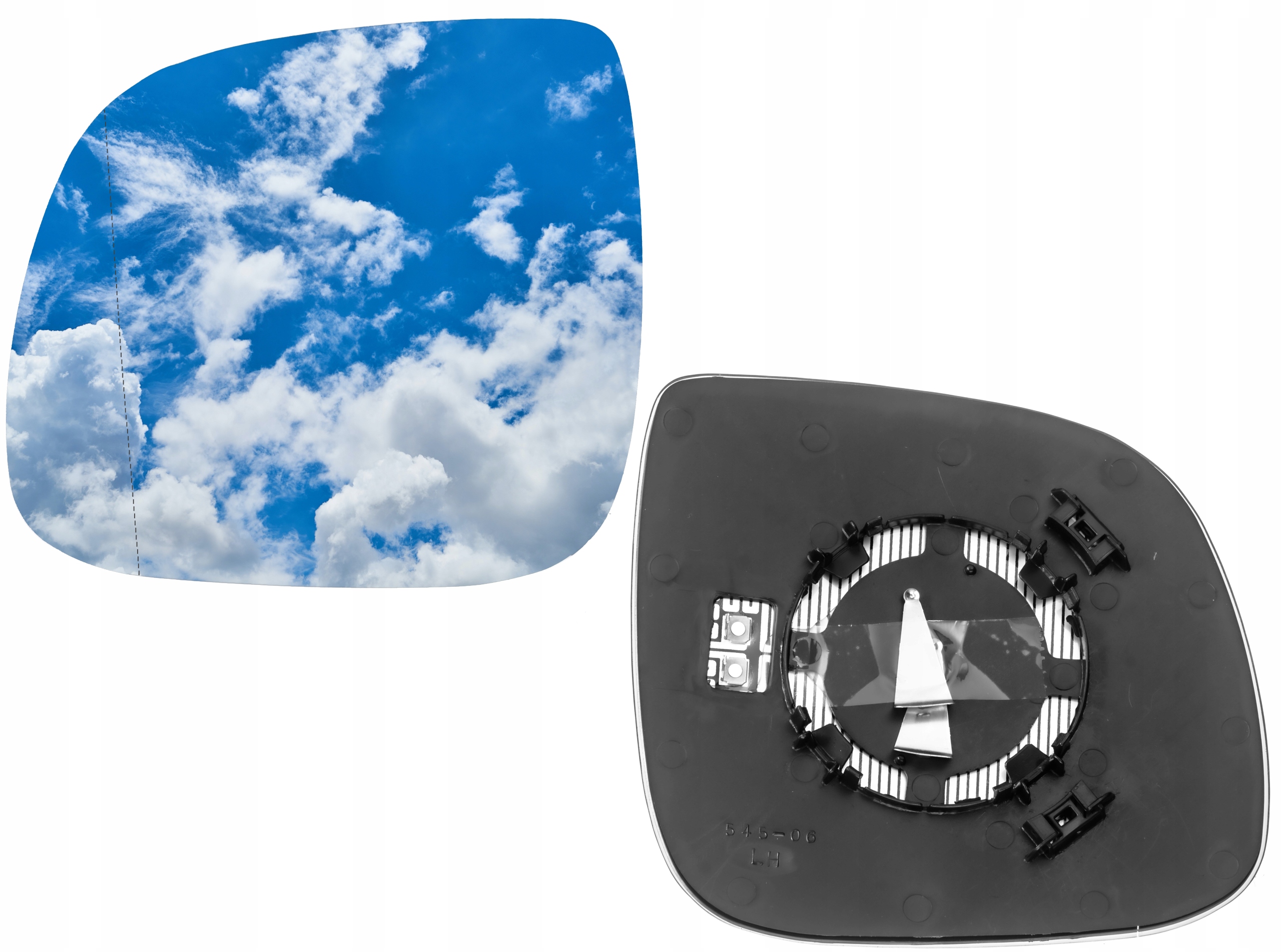 WKŁAD LUSTERKA LEWY GRZANY VW T5 2010-2016 Lift Pń