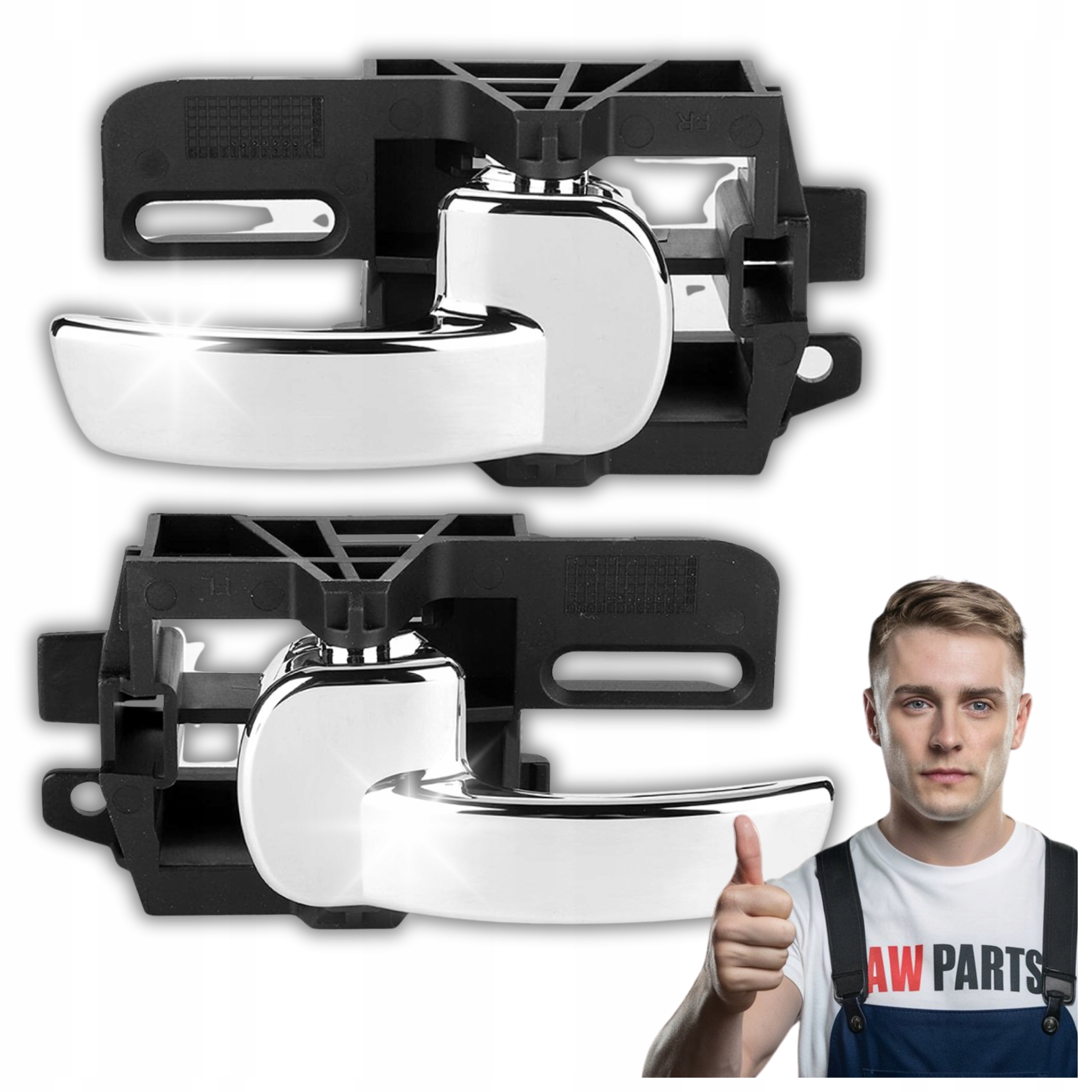 Nissan Qashqai 2007-2013 Klamki Drzwi Wewnętrzne Lewa Prawa Komplet Mocne