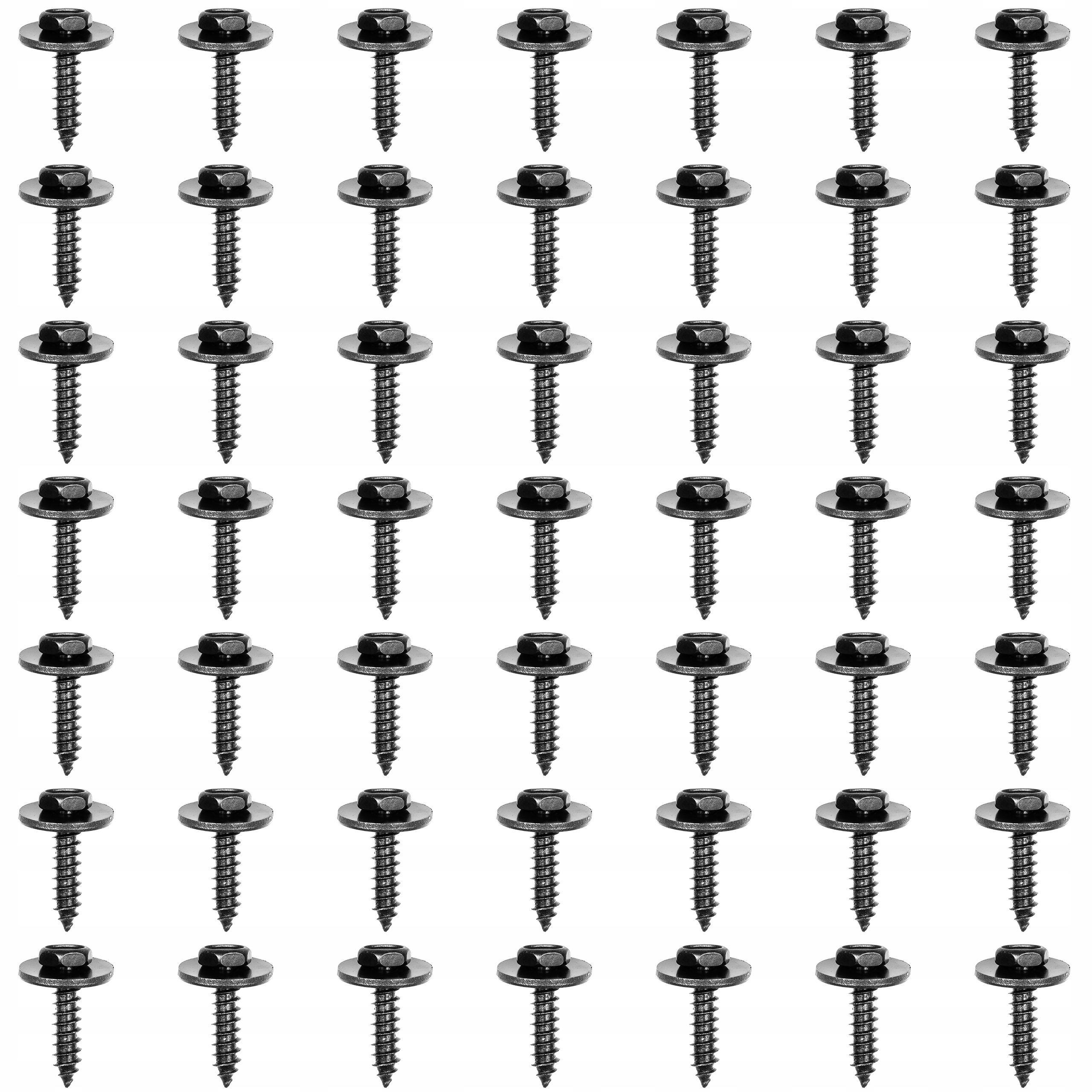 50x WKRĘT MONTAŻOWY CZARNY 5x19mm UNIWERSALNY