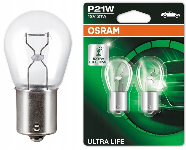 P21W OSRAM ULTRA LIFE ŻARÓWKI SAMOCHODOWE 7506ULT-02B