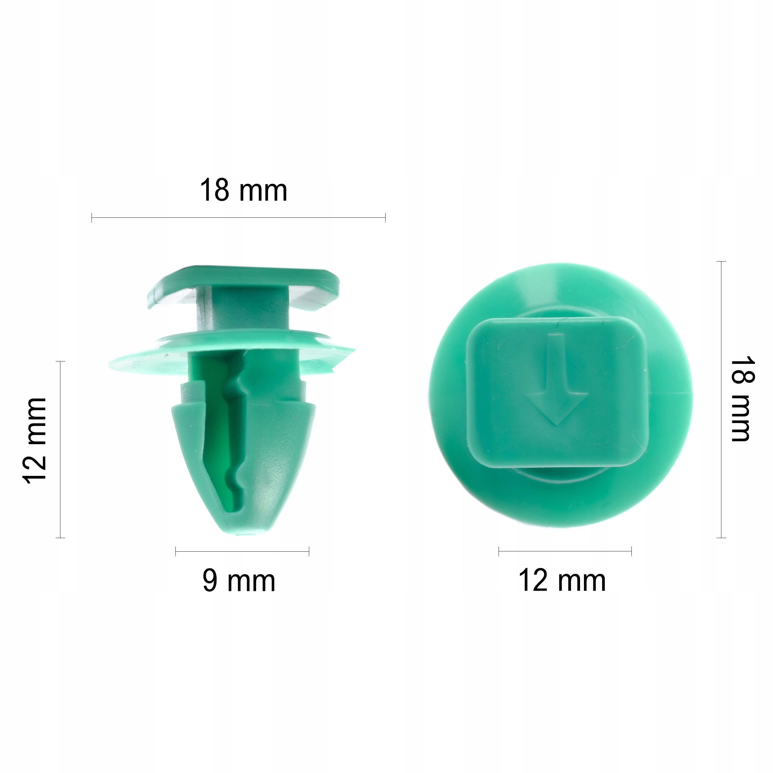 10x SPINKA LISTWY TYLNEGO BŁOTNIKA JEEP RENEGADE - obrazek 6