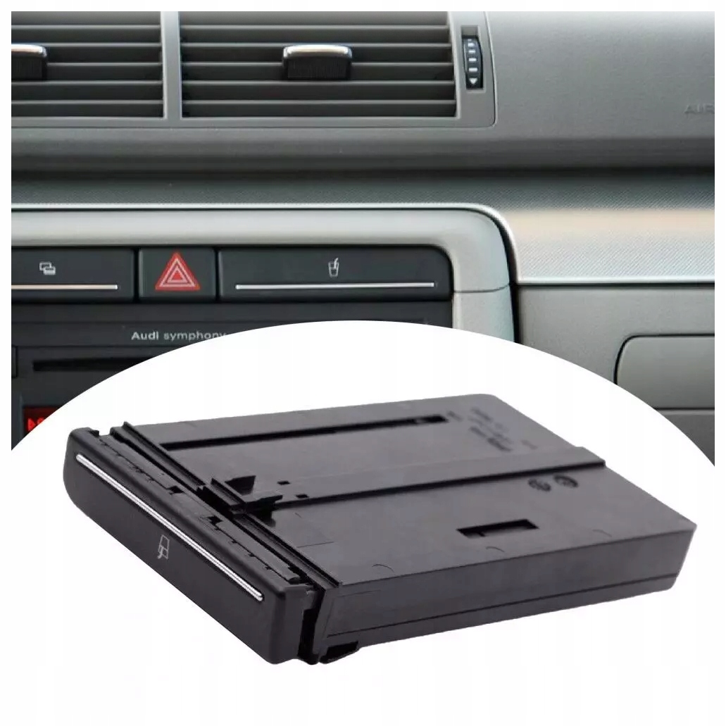 UCHWYT NA NAPOJE KUBEK CUPHOLDER DO AUDI A4 B6 B7 RS4 S4 2001-2008 CHROM