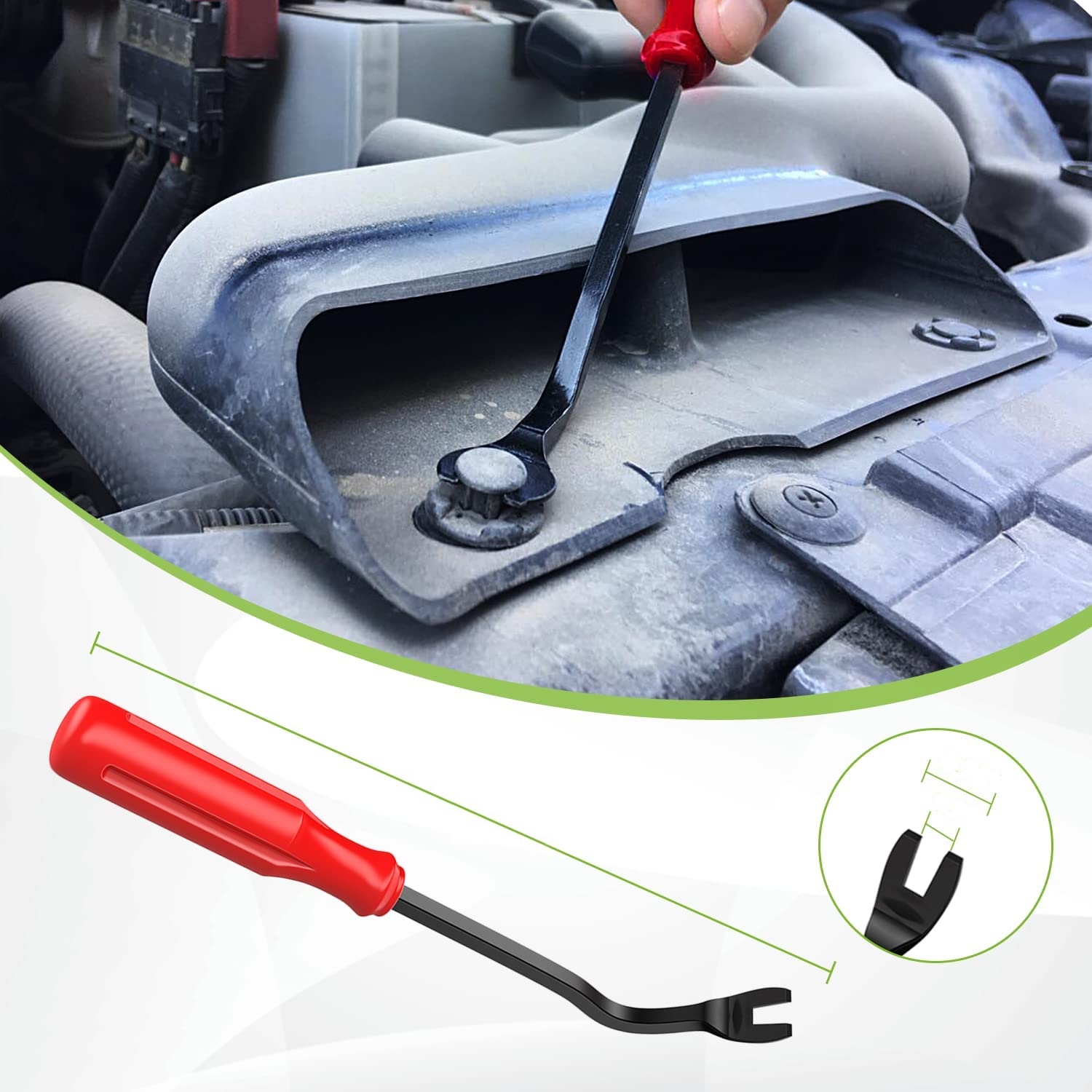 Zestaw Uniwersalnych Spinek Samochodowych 100 Sztuk + Ściągacz Wyjmak - obrazek 3