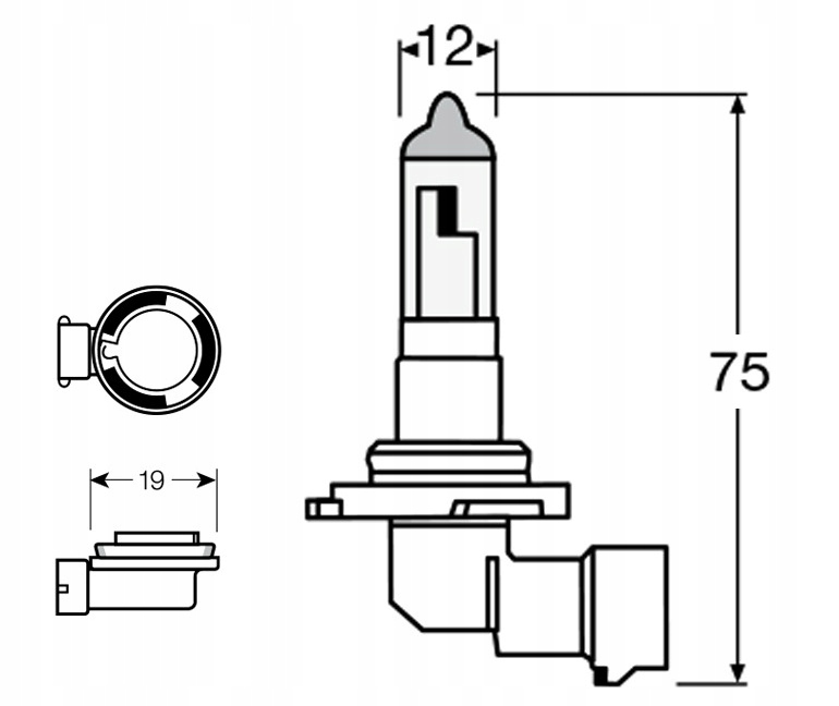1X ŻARÓWKA SUPER WHITE H11 12V 55W E4 XENON TRWAŁA - obrazek 2