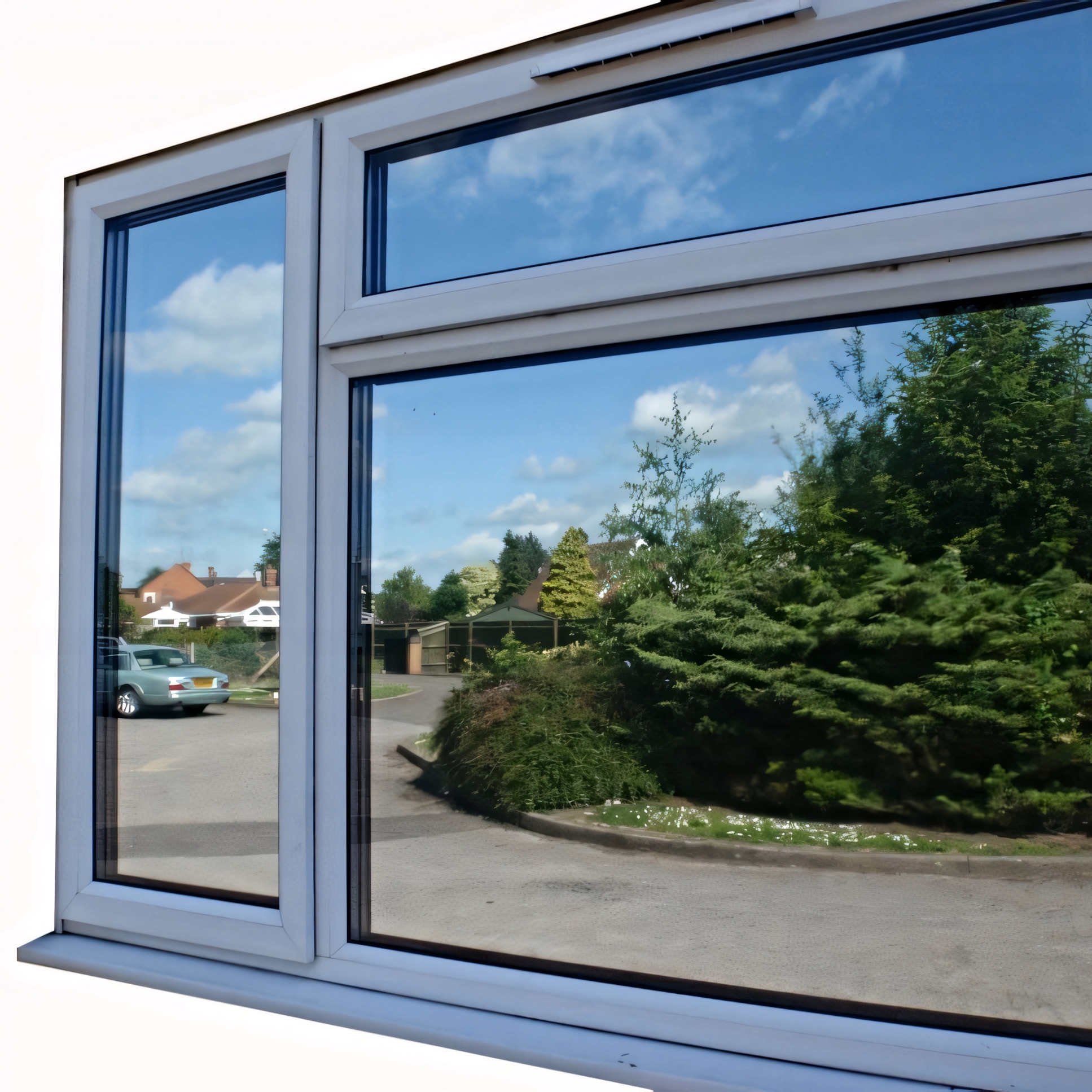 Folia Do Oklejania Szyb Okleina Szyb Lustro Weneckie Srebrna 85% - obrazek 8