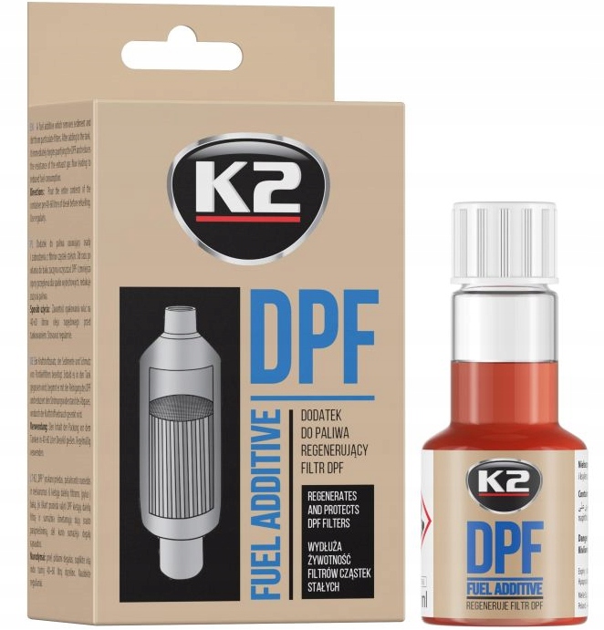 K2 DPF DODATEK ŚRODEK DO PALIWA REGENERUJE CZYŚCI FILTR CZĄSTEK STAŁYCH