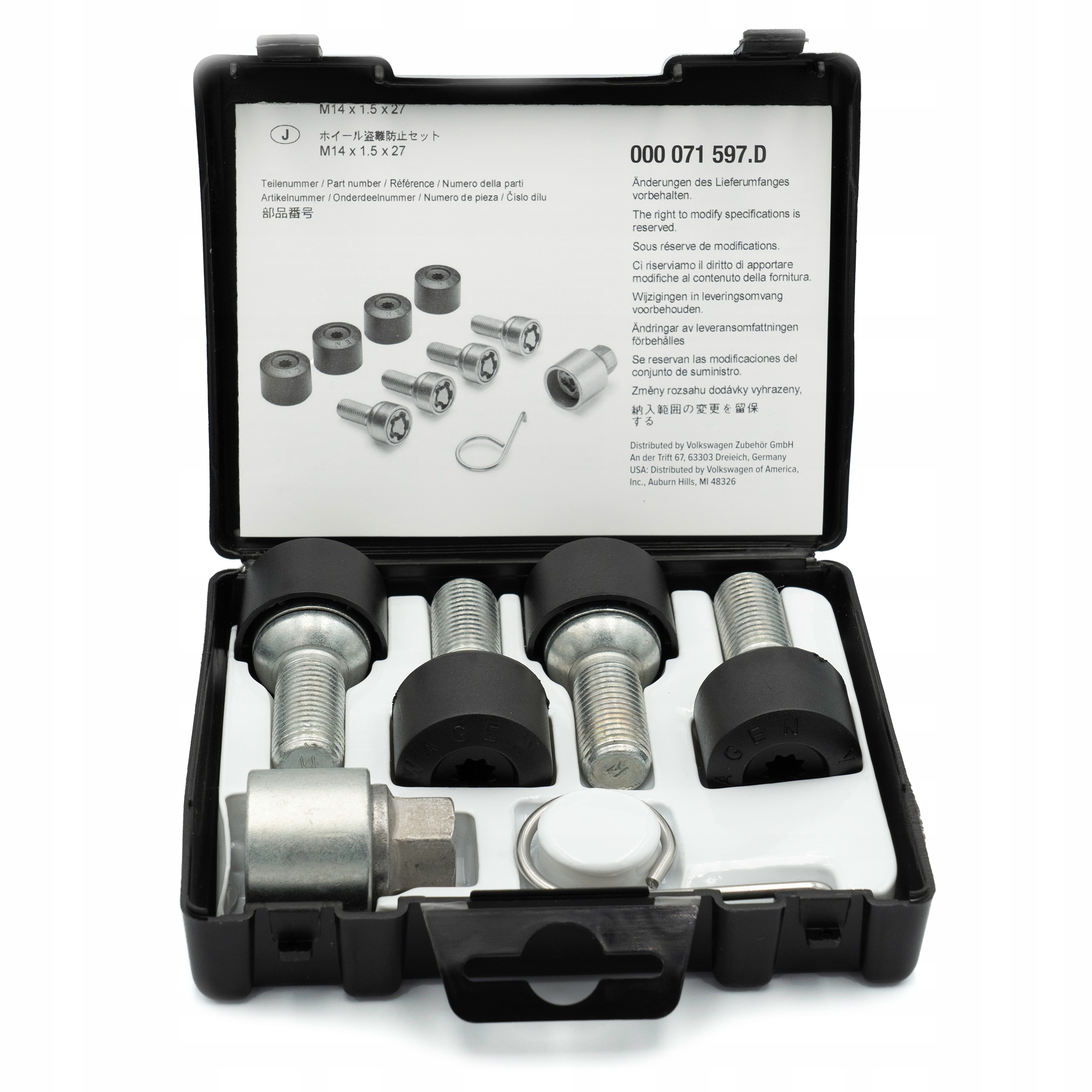 ŚRUBY ZABEZPIECZAJĄCE KOŁA JETTA BEETLE TIGUAN 14'