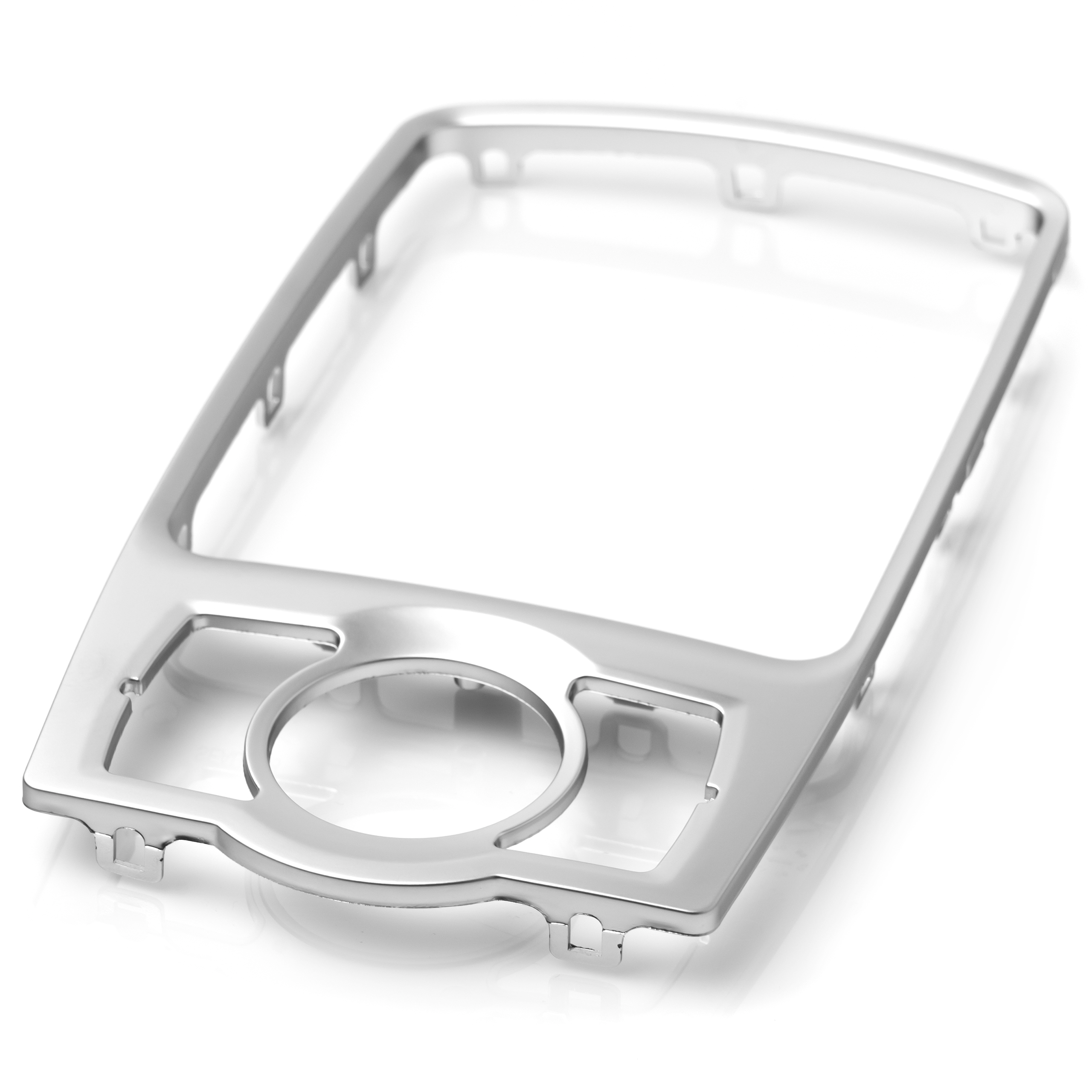 RAMKA KONSOLI NAWIGACJI MMI GAŁKI BIEGÓW DO AUDI Q7 4L 2006- CHROMOWANA