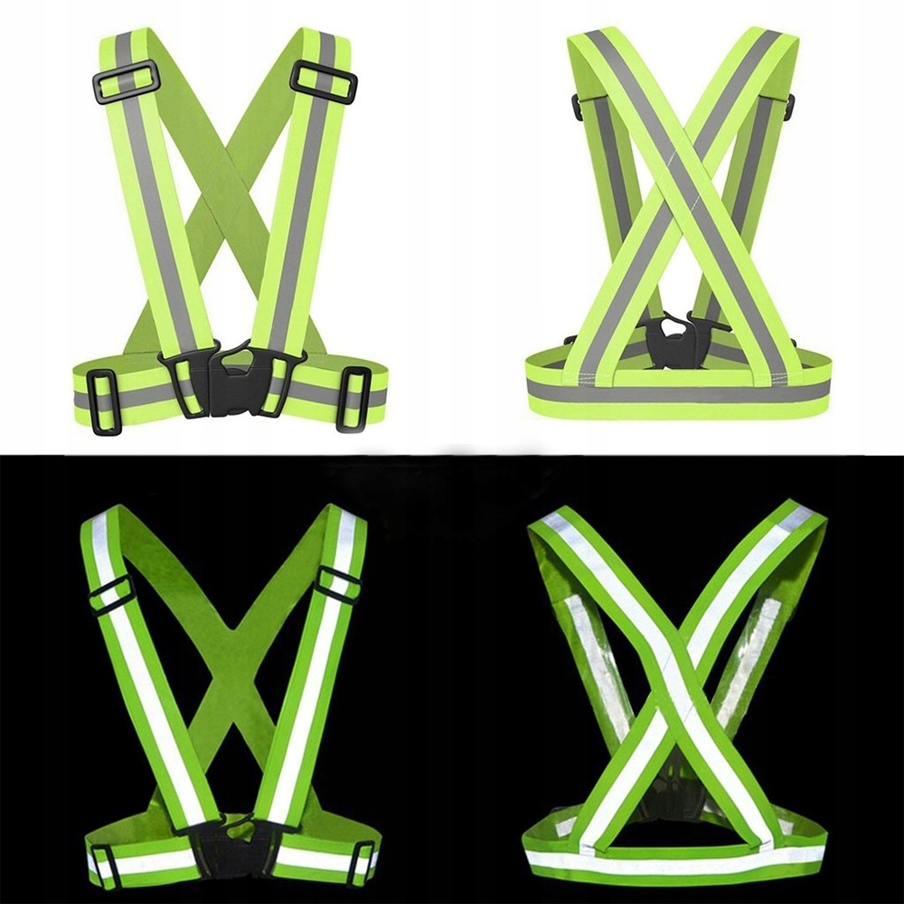 SZELKI ODBLASKOWE KAMIZELKA NA ROWER MOTOCYKL AUTO - obrazek 4