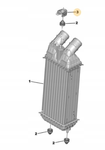 MOCOWANIE CHŁODNICY GUMA DO PEUGEOT 301 1007 508 2008 807 komplet zestaw - obrazek 4