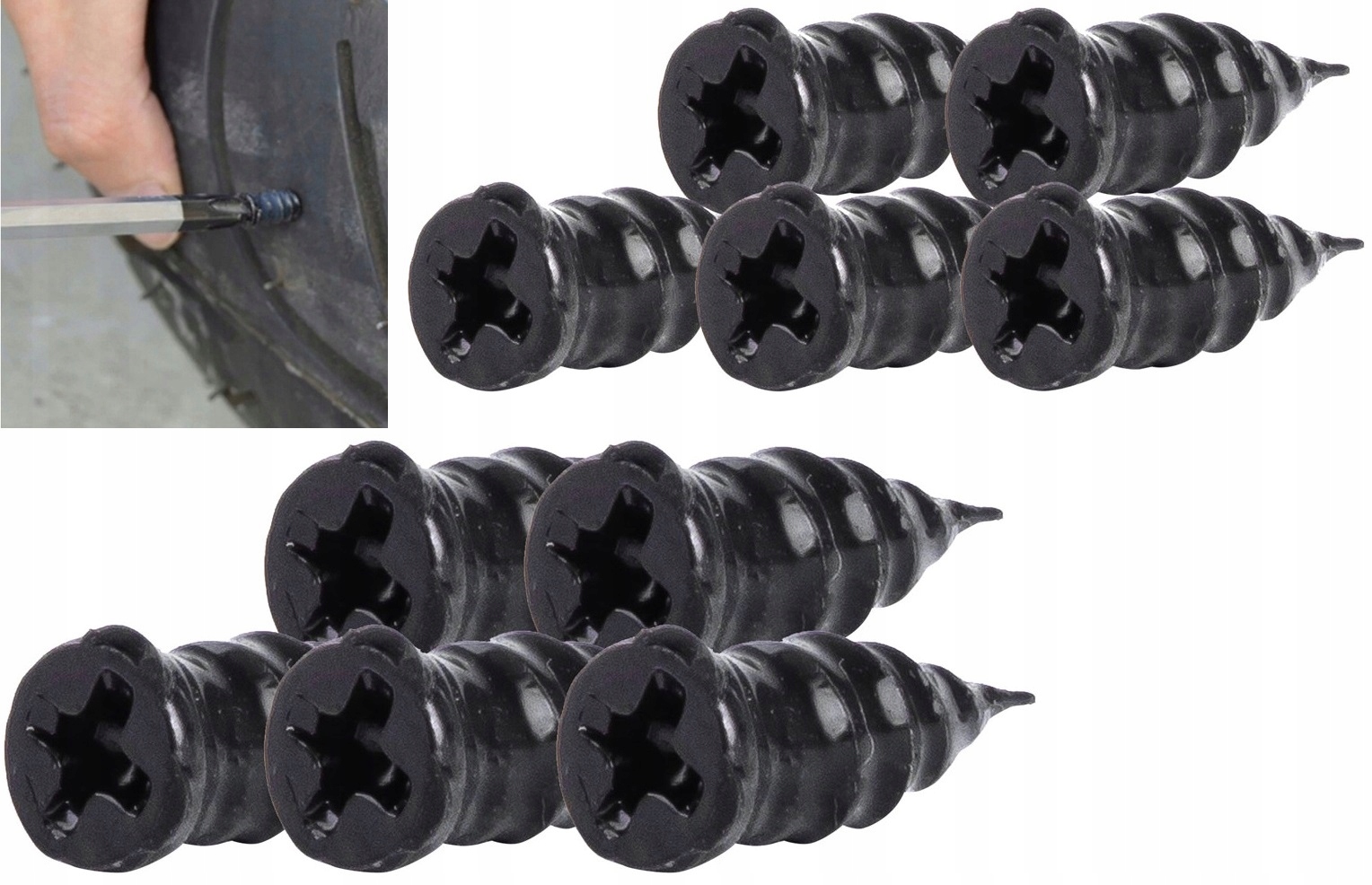 Zestaw Naprawczy Wkrętów Wkręty Wulkanizacyjne Kołki Do Naprawy Kół Opon - obrazek 9