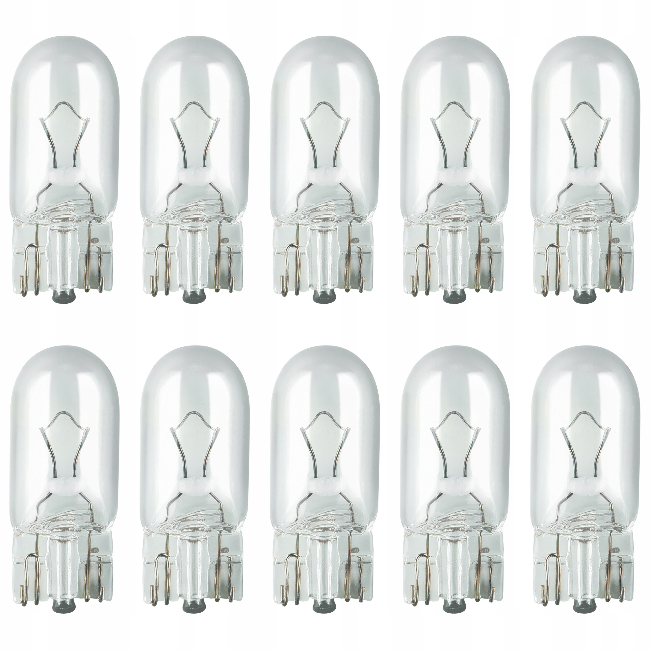 10x ŻARÓWKA W5W 12V BIAŁA ŚWIATŁA POZYCYJNE POSTOJOWE HOMOLOGACJA ECE E8